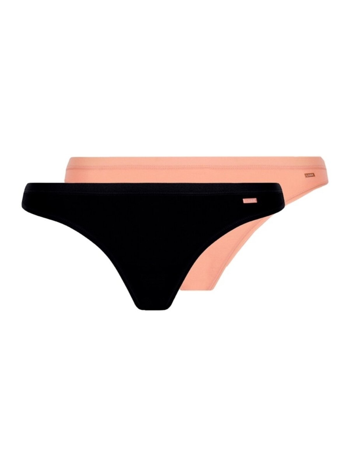 Vista 2 Kit com 2 Calcinhas Tanga Loba 4 Lupo preto Lupo preto