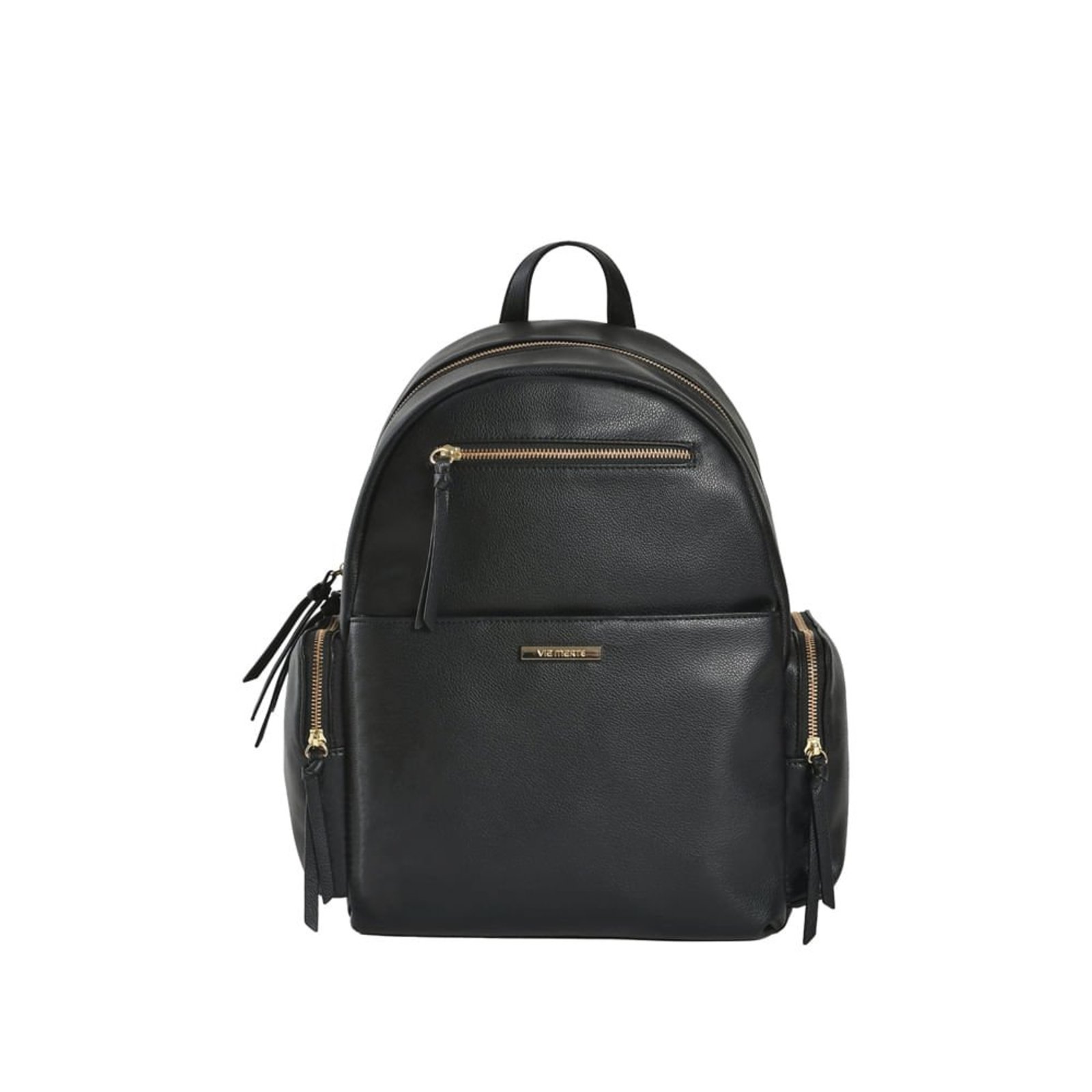 Mochila Feminina Via Marte Grande Napa Preto