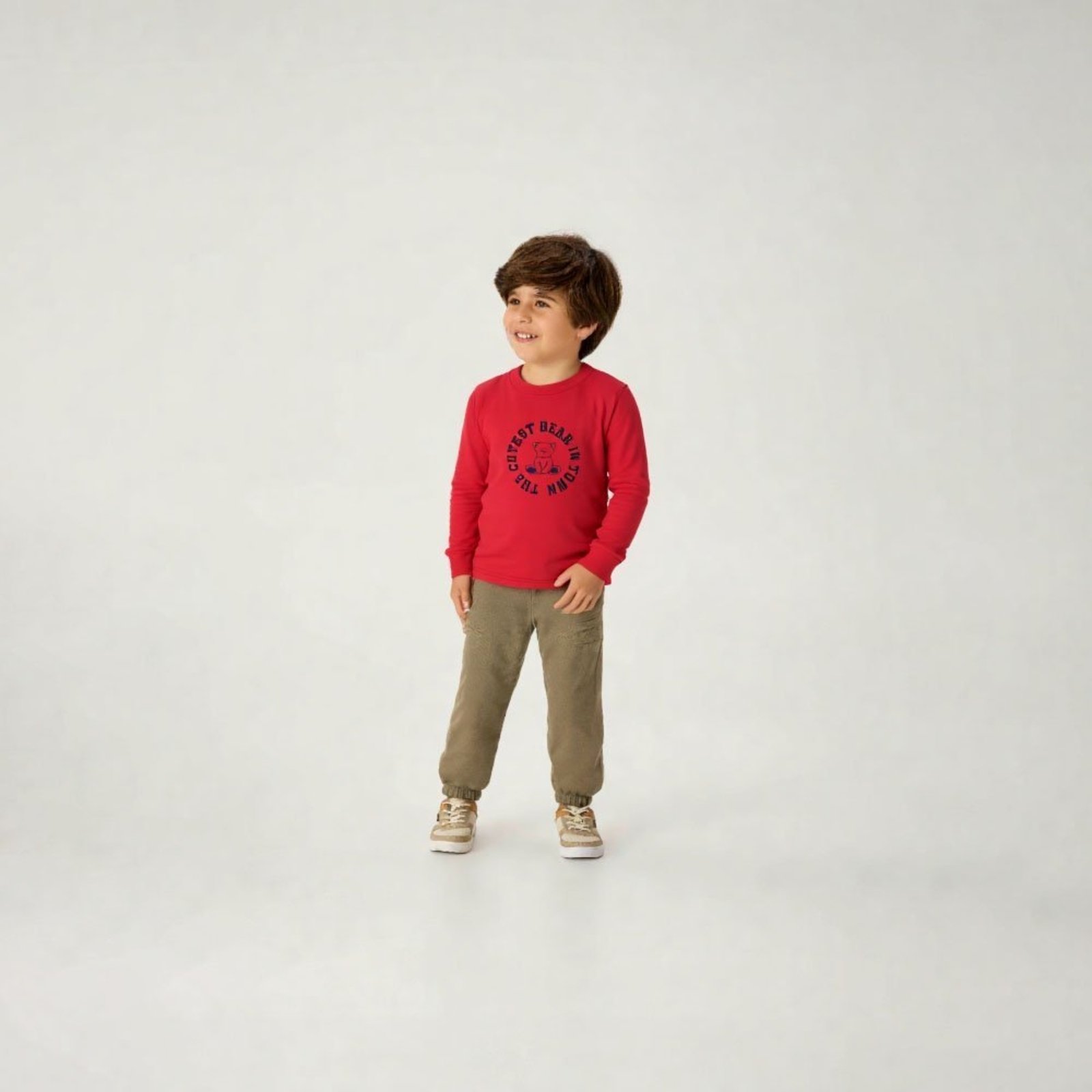 Infantil - Camiseta Vermelho Primeiros Passos Pulla Bulla Menino - 55261-65