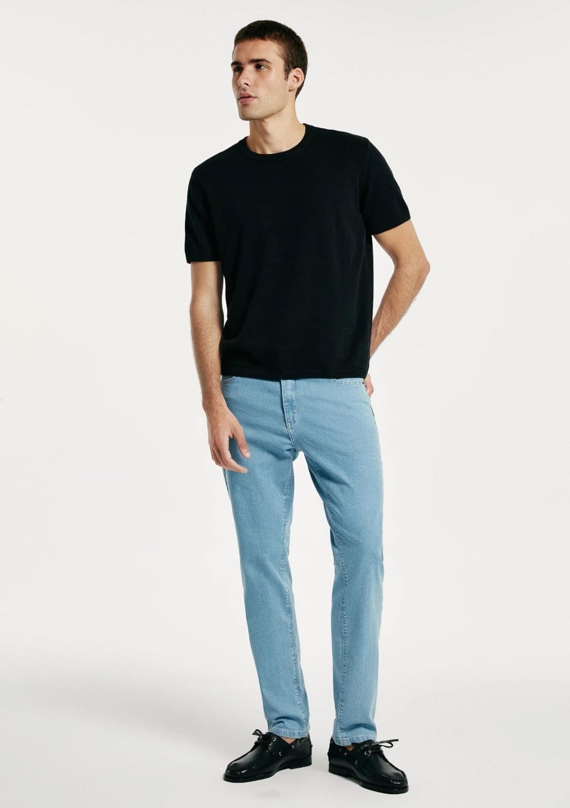 Calça Jeans Básica Masculina Slim Com Elastano Hering