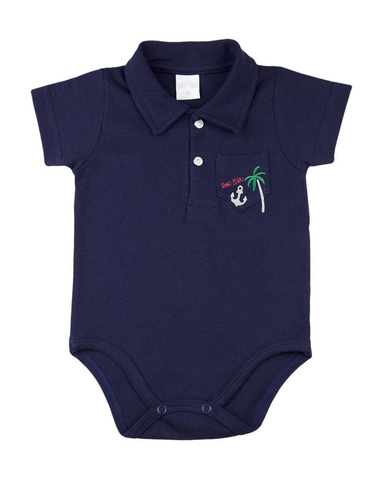 Infantil – Body Golinha Piquet Superconfort Coqueiro – Marinho