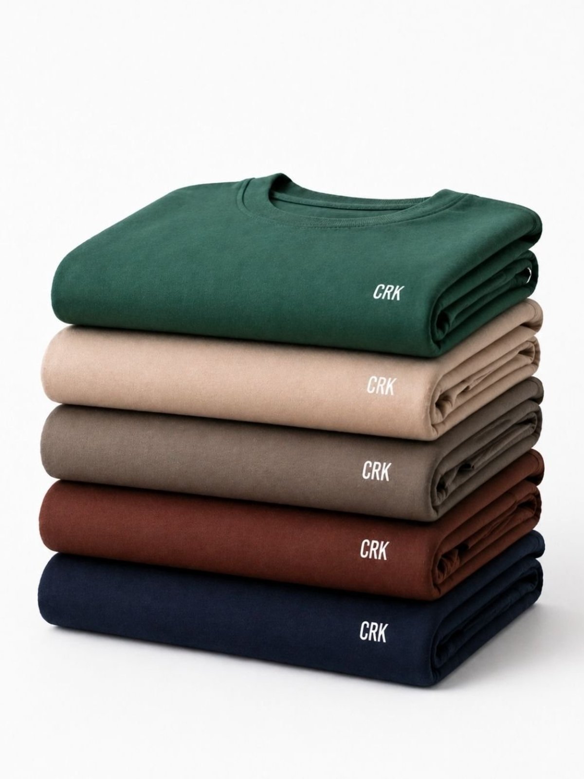 Kit 5 Camisetas Masculinas Algodão Básicas Lisas Crocker - 50972