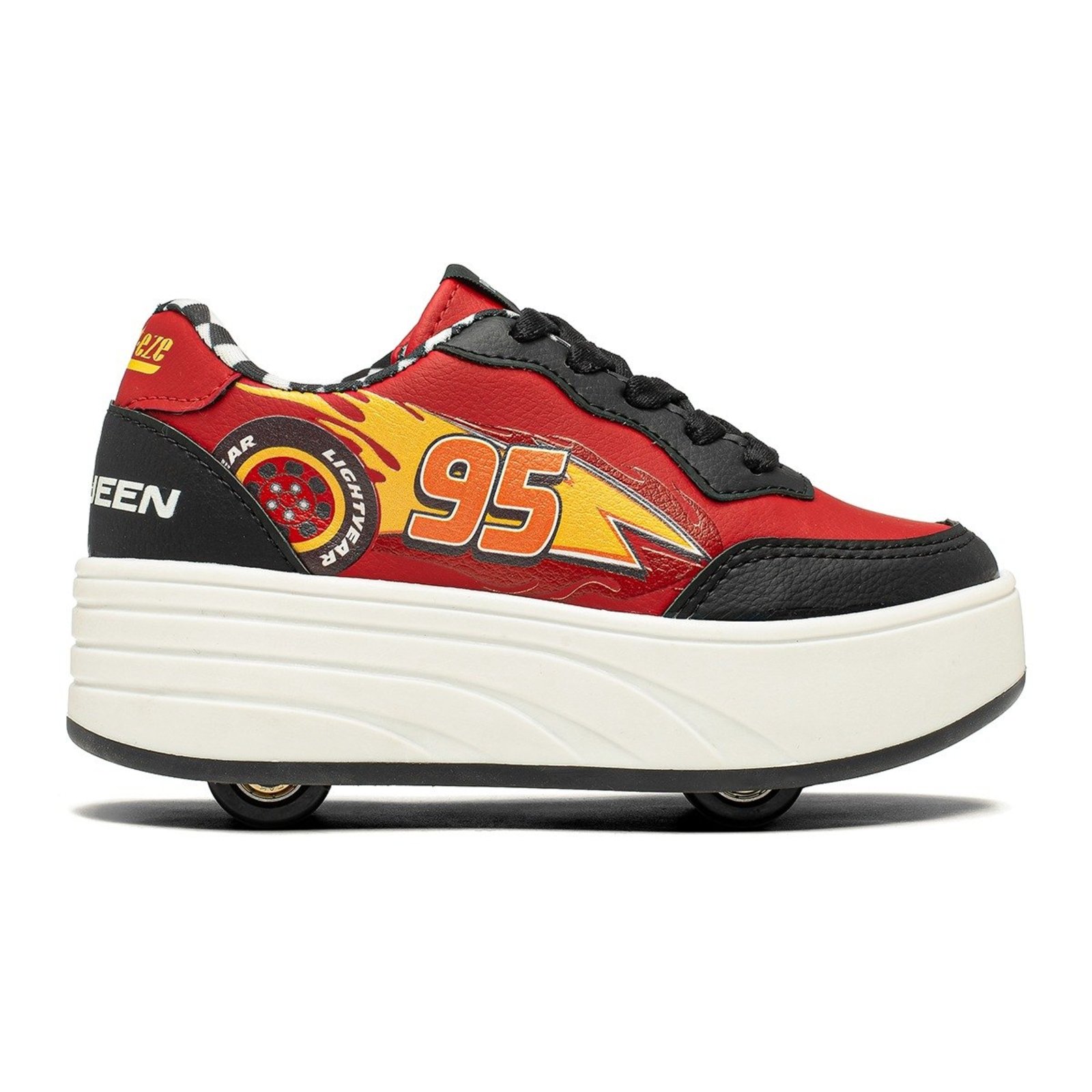 Infantil - Tênis De Rodinha Carros Relâmpago McQueen com Rodinhas Removíveis | 28 ao 35