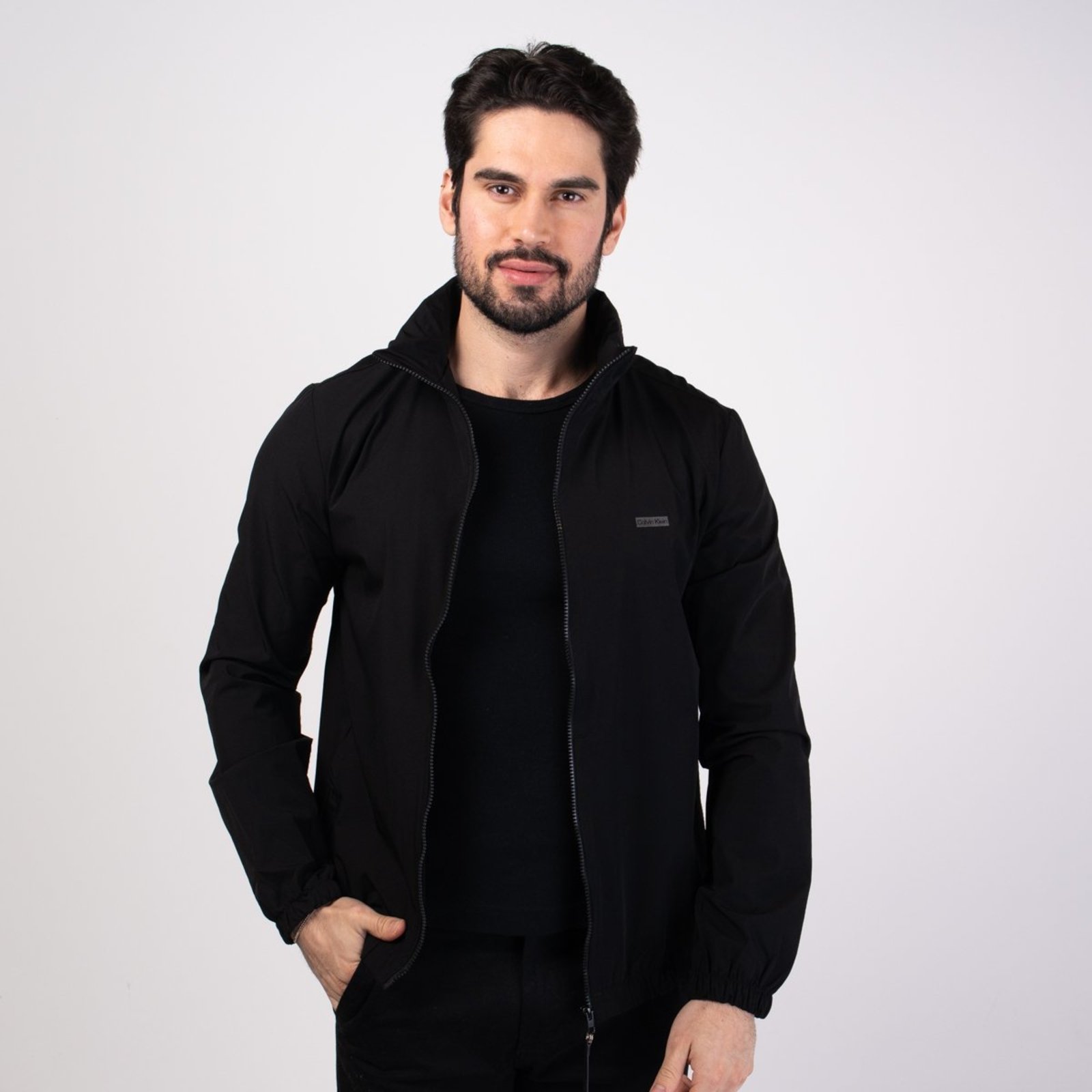 Jaqueta Corta Vento Calvin Klein Preto