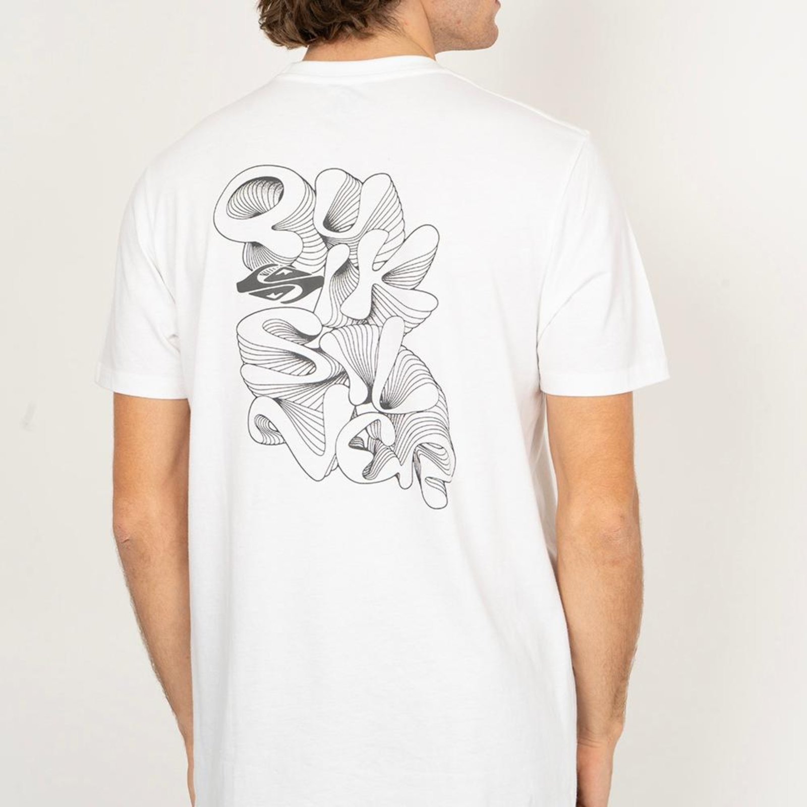 Camiseta Quiksilver Ripple Fount Plus Size SM26 Branco