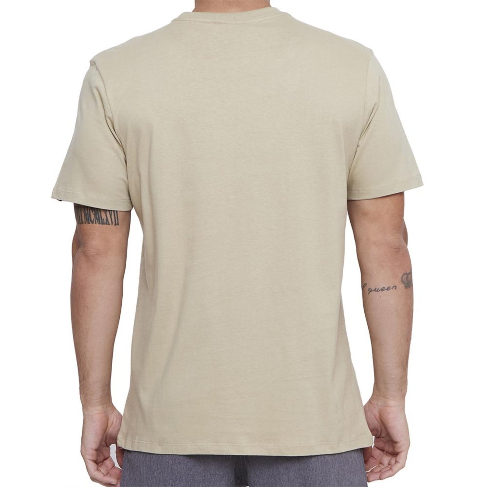 Camiseta Quiksilver Embroidery Color SM25 Masculina Caqui
