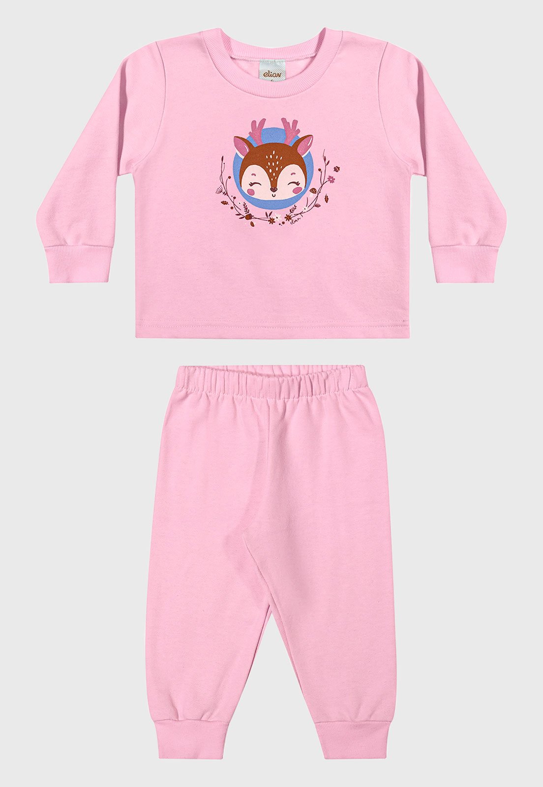 Conjunto Elian Pijama Cervo Rosa