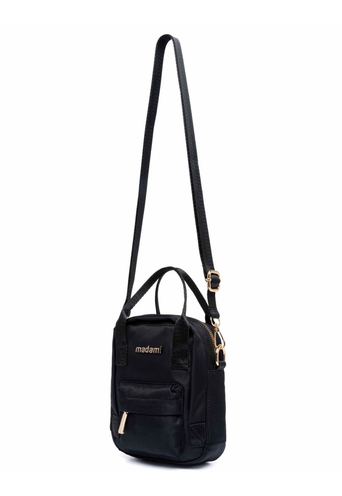 Vista 3 Shoulder Bag Bolsa Moderna Feminina Passeio Resistente Madami preto Madami preto