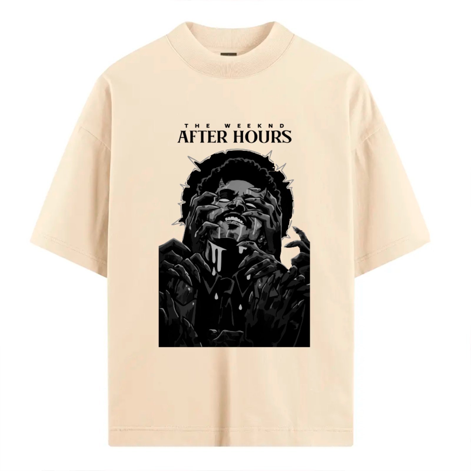 Camiseta Ousy Básica The Weeknd After Hours Art Unissex Off White