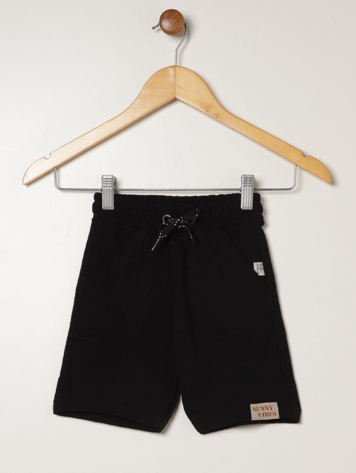 Infantil - Bermuda Jacquard Para Menino - PRETO