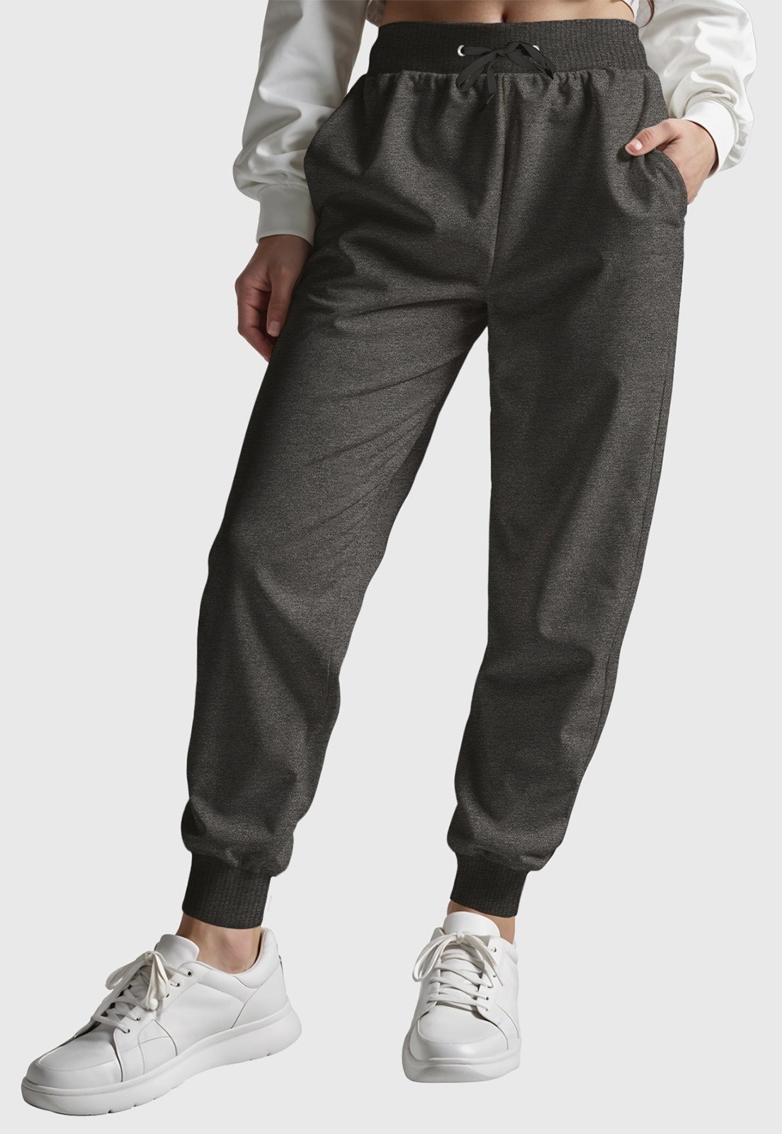 Calça Moletom Feminina Benellys Chumbo