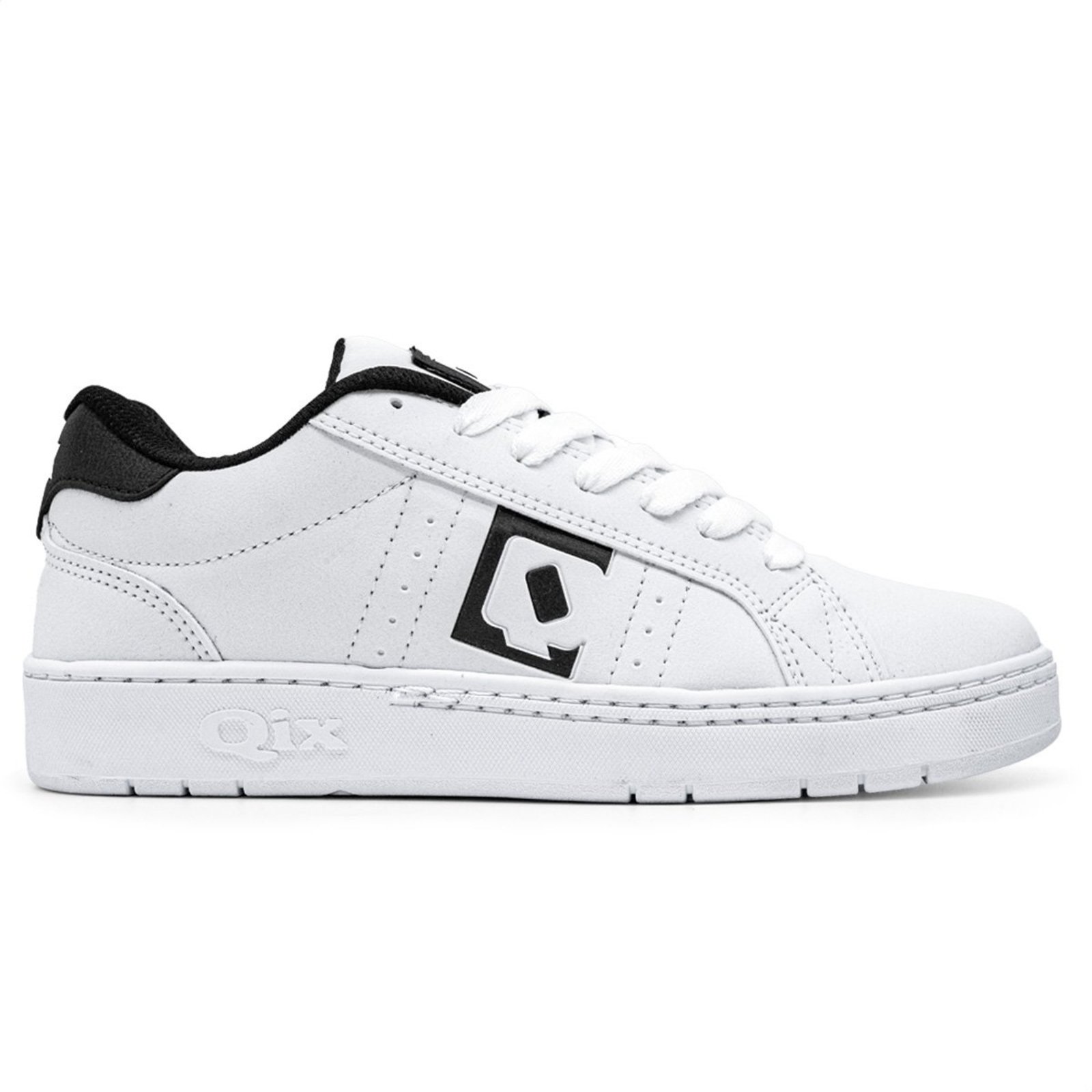 Tênis Qix Combat Slim Unissex Branco Preto