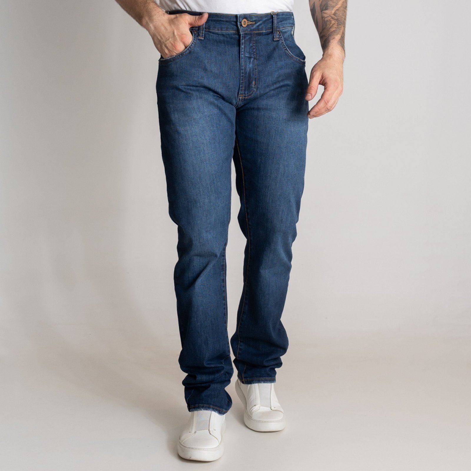 Calça Jeans Forum Paul Slim Azul Indigo