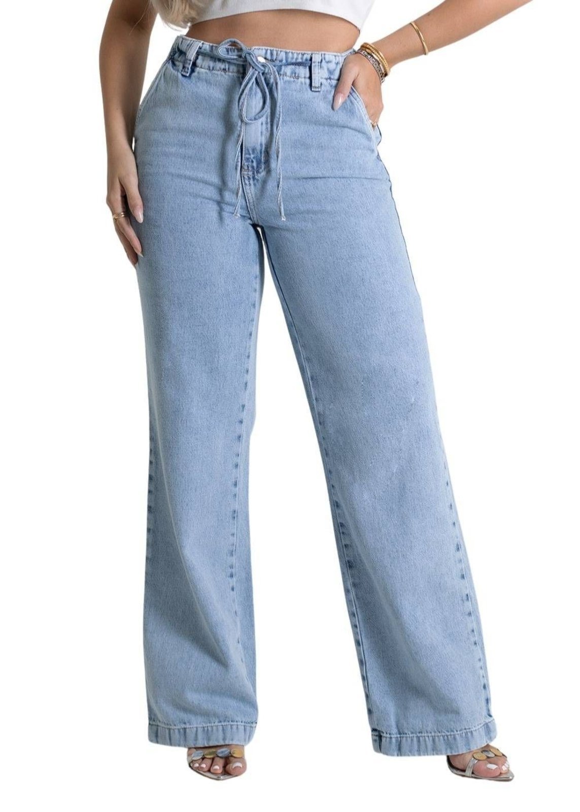 Calça Jeans Sawary Wide Leg – 279846 – Azul – Sawary
