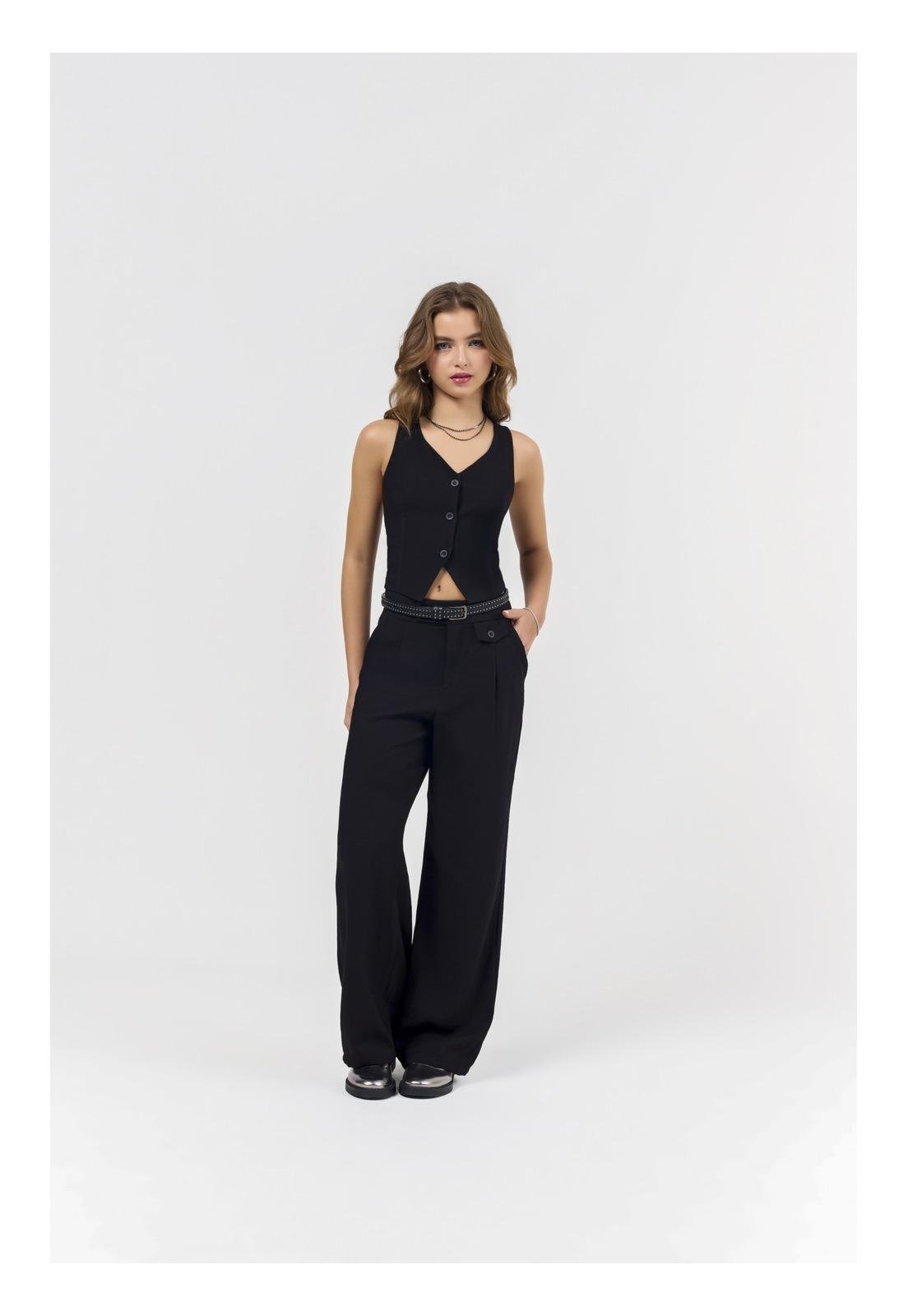 Infantil - Cropped Preto Bobby Lulu 14 Preto