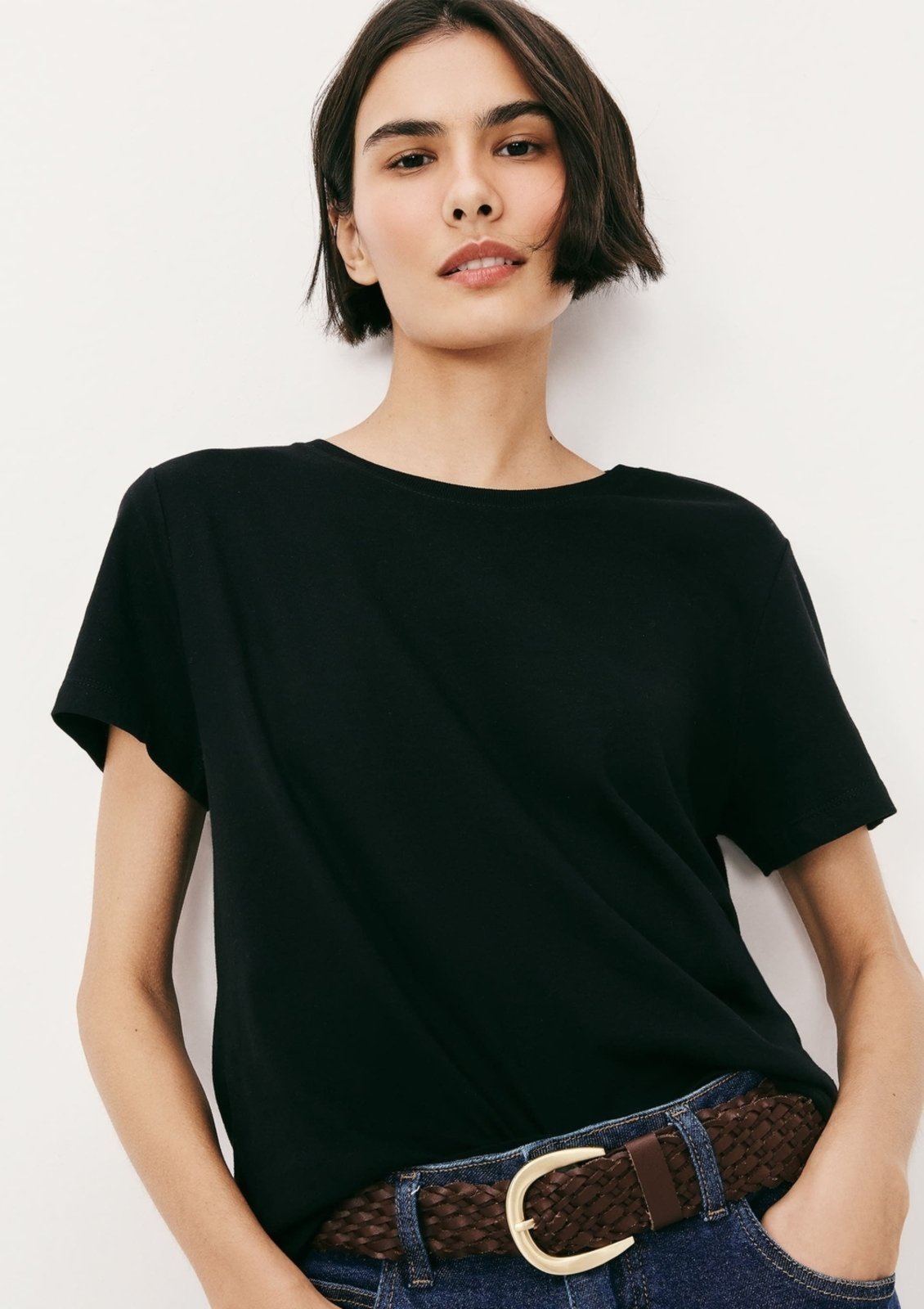 Camiseta Básica Feminina Slim World Hering