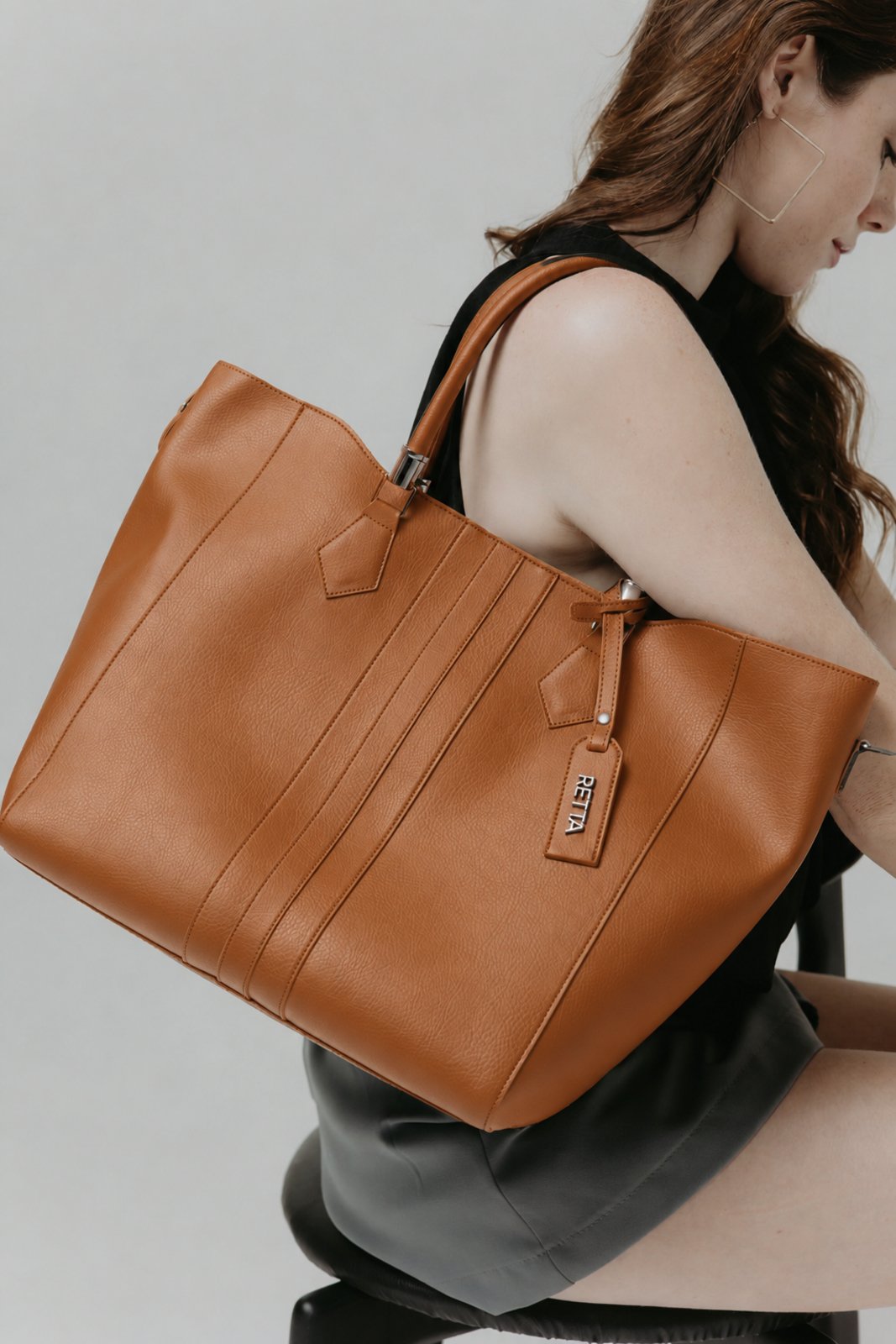 Bolsa Feminina Grande Sacola Com Duas Alças Reforçadas Retta Oficial
