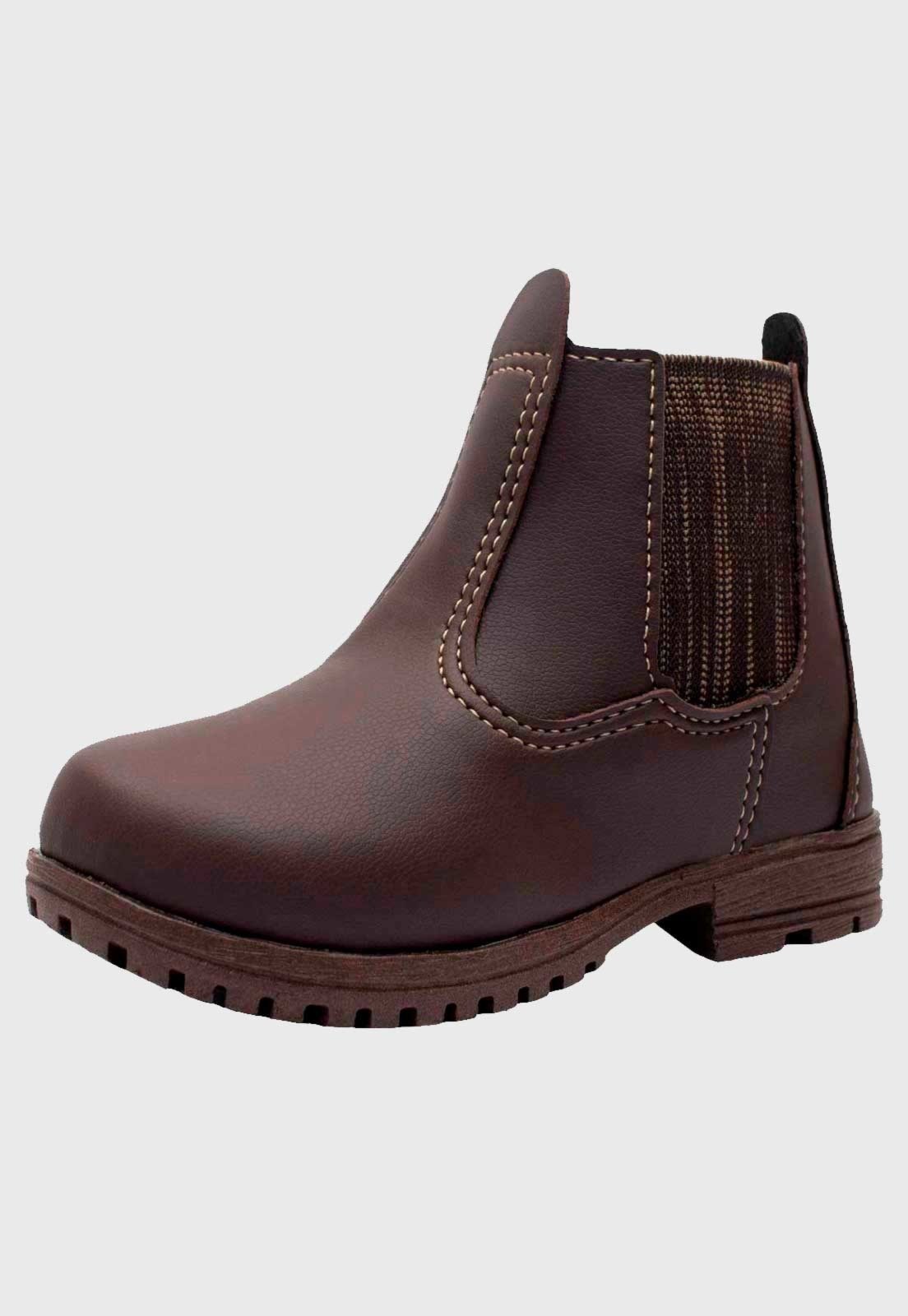 Infantil – Bota Botina Masculina Pópidi Menino Café