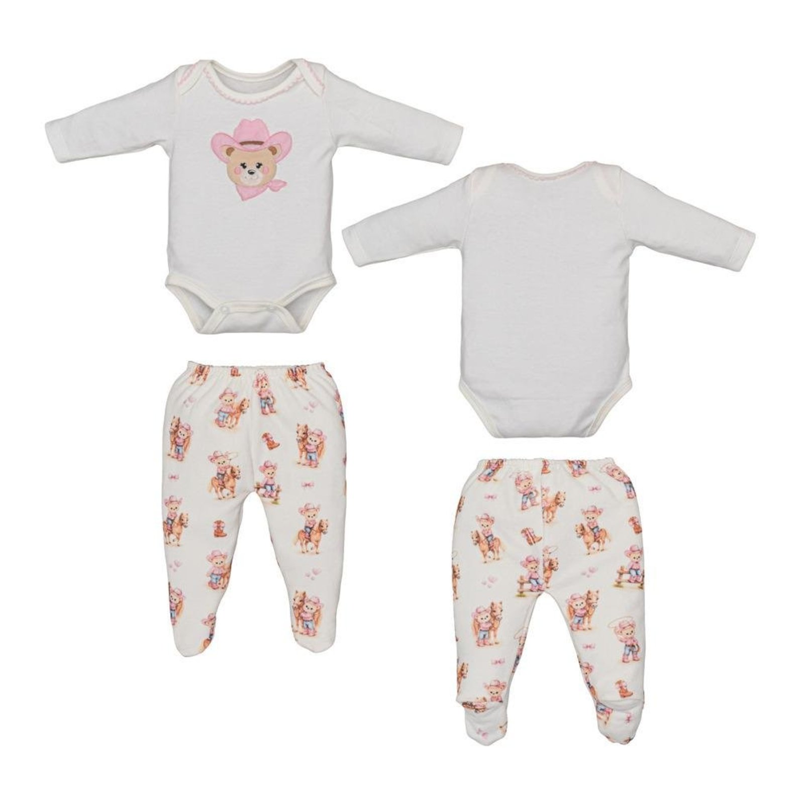 Infantil - Conjunto Longo Marfim Upi Uli M Bege