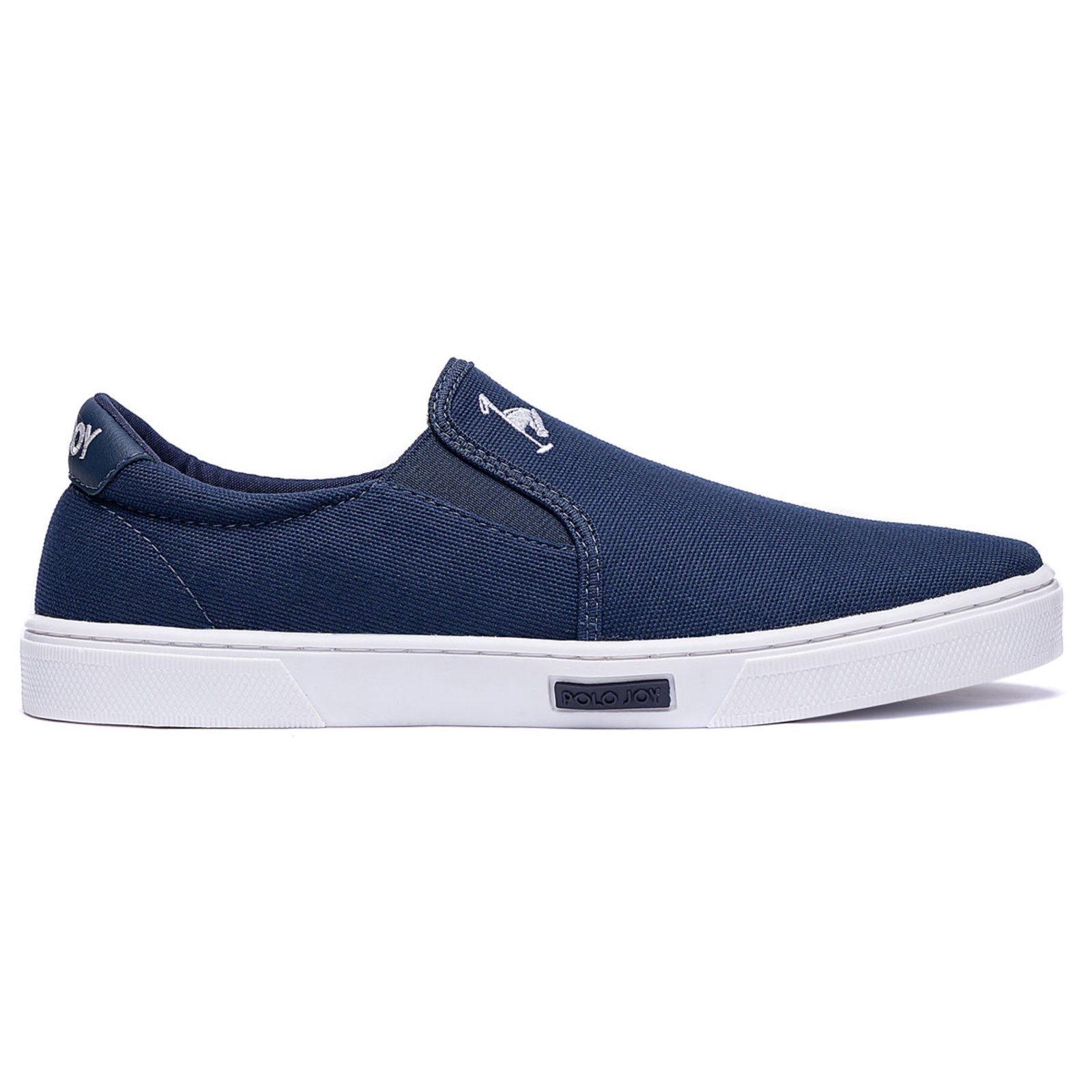 Sapatênis Masculino Polo Joy Slip On Casual Todos Tamanhos Marinho