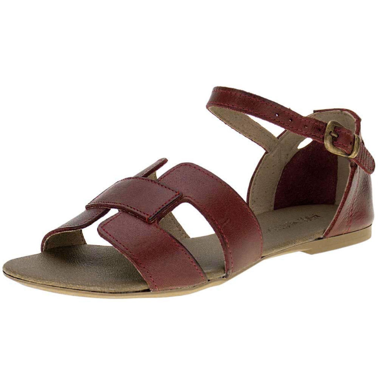 Sandália Feminina Flat Miss Western 128T 5910128 Vinho