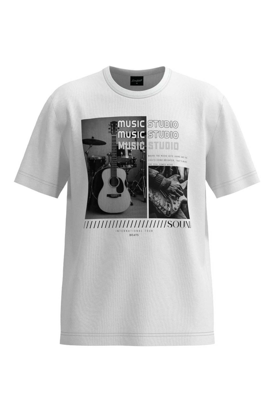 Infantil - Camiseta Juvenil Menino Music Elian Beats Branco