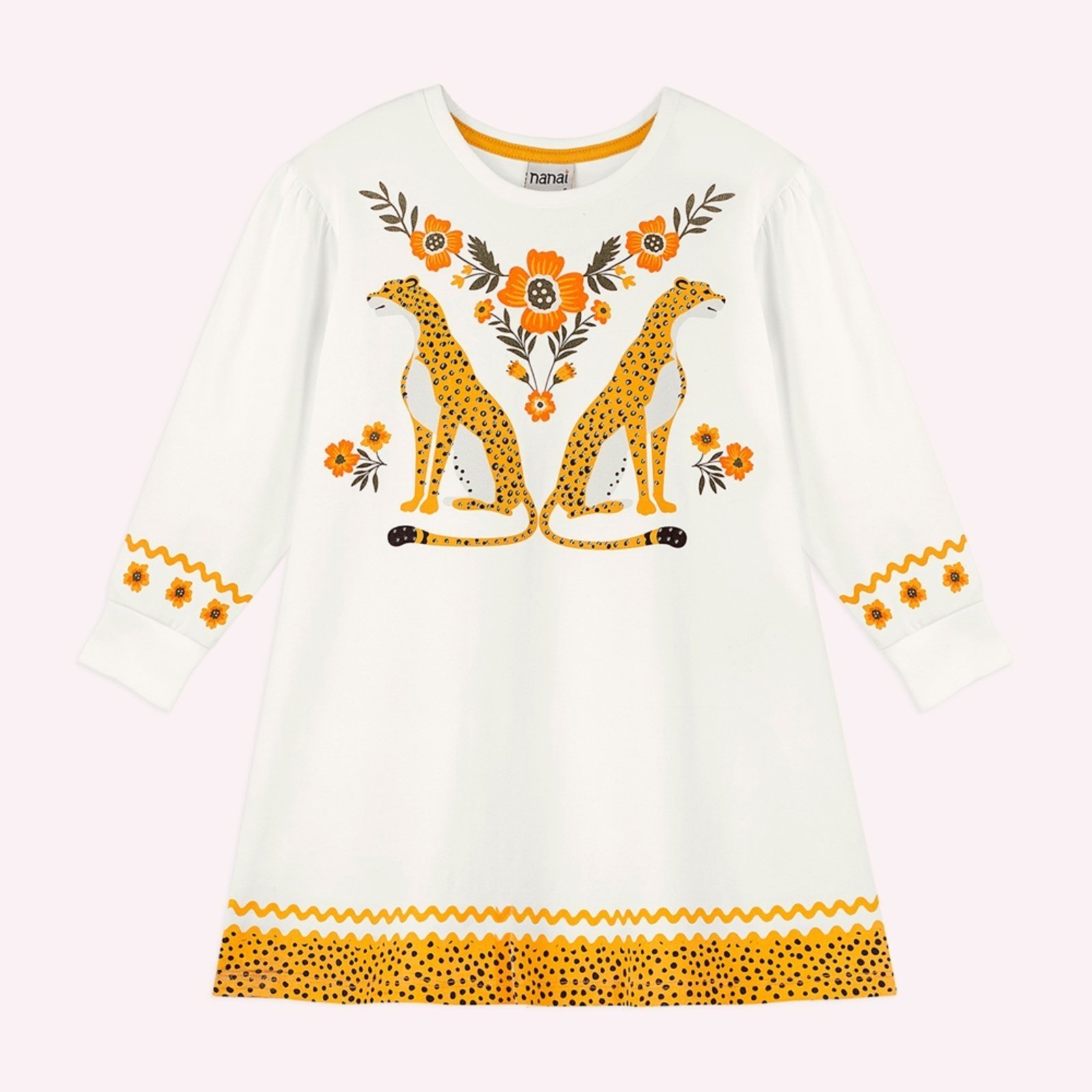 Infantil - Vestido Menina Onças Nanai