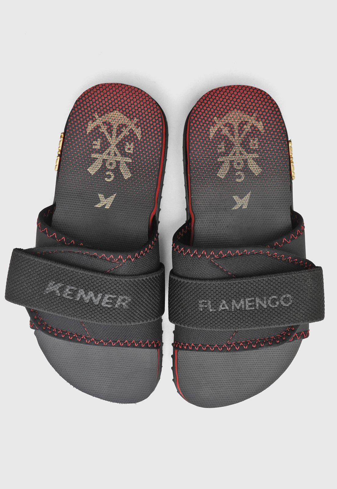 Chinelo Slide Masculino Kenner Flamengo Kivah Preto