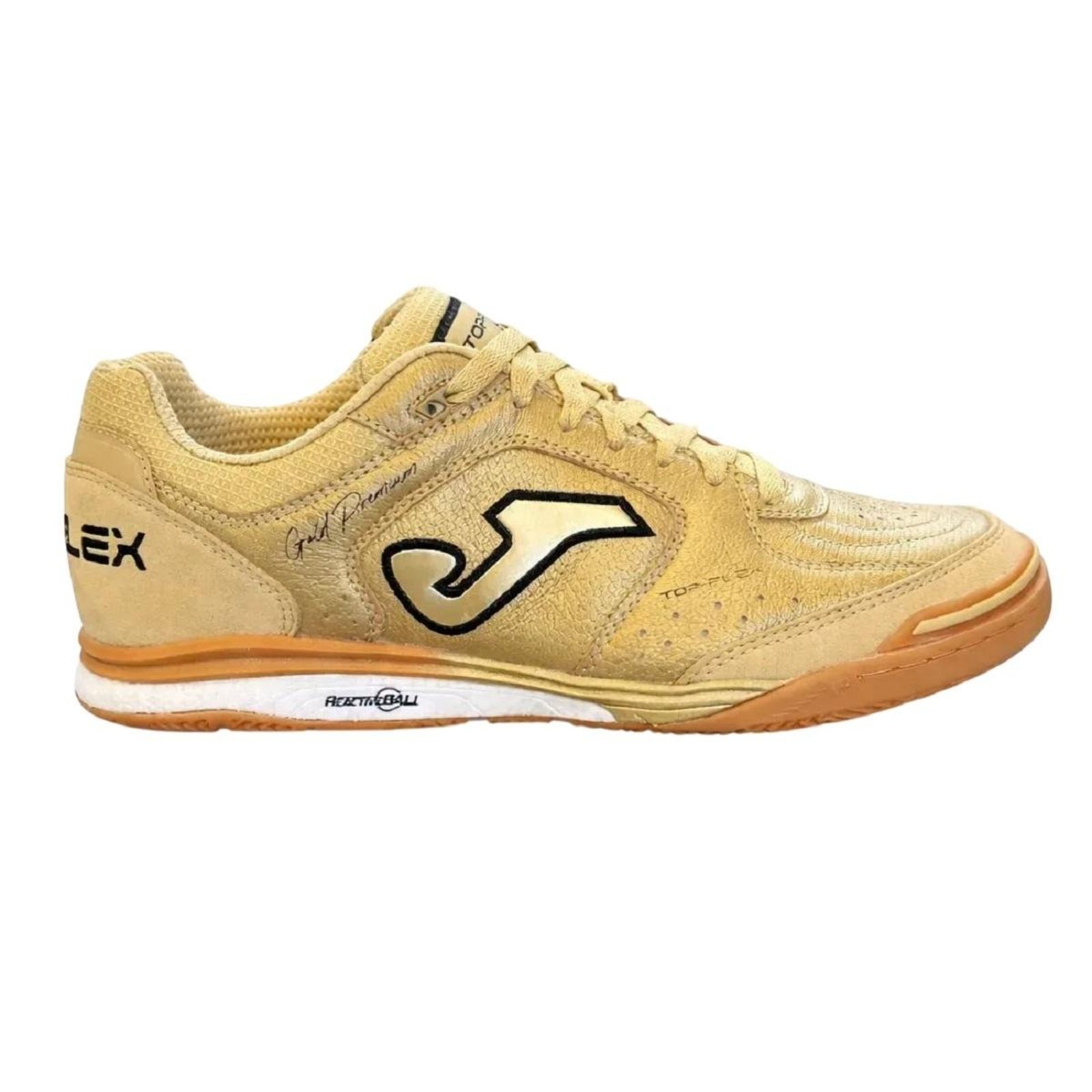 Chuteira Masculina Indoor Joma Gold Premium Top Flex Dourado