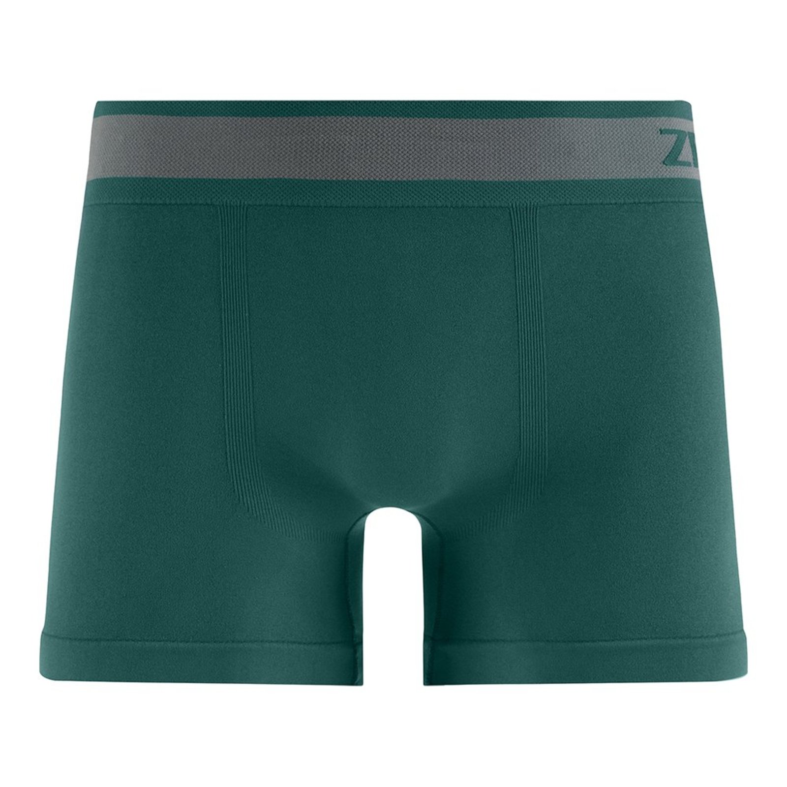 Cueca Boxer sem Costura Lisa Verde
