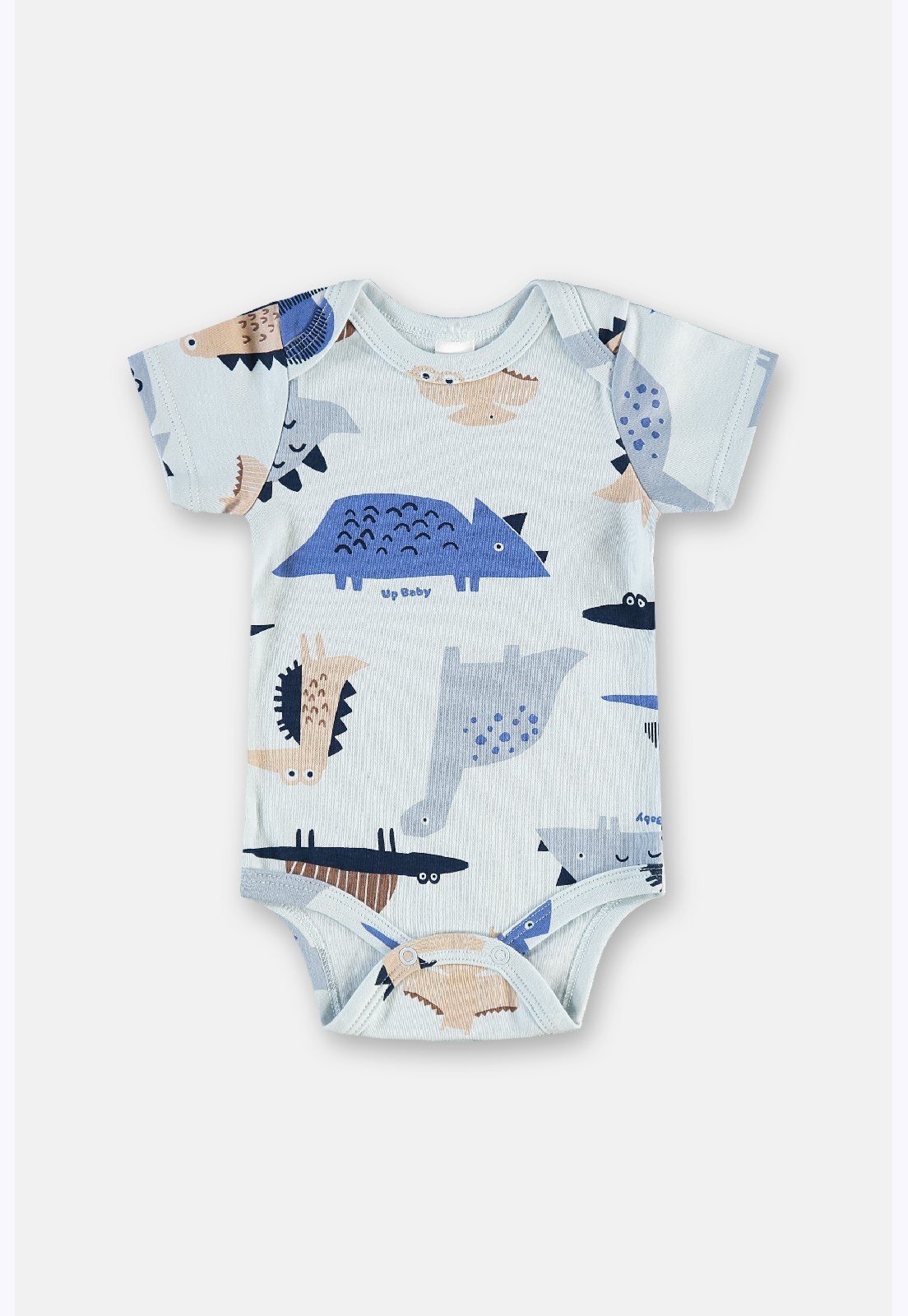 Infantil - Body Masculino Suedine Up Baby Estampado