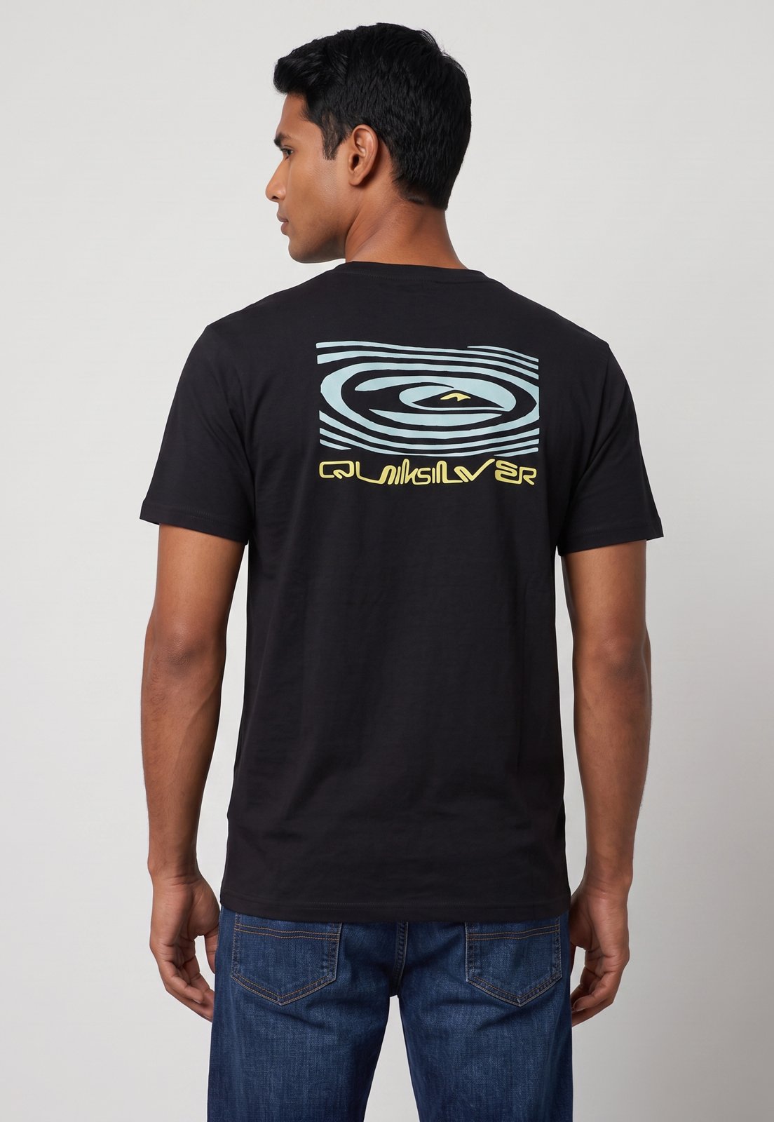 Camiseta Masculina Quiksilver Corpo Bright Preta