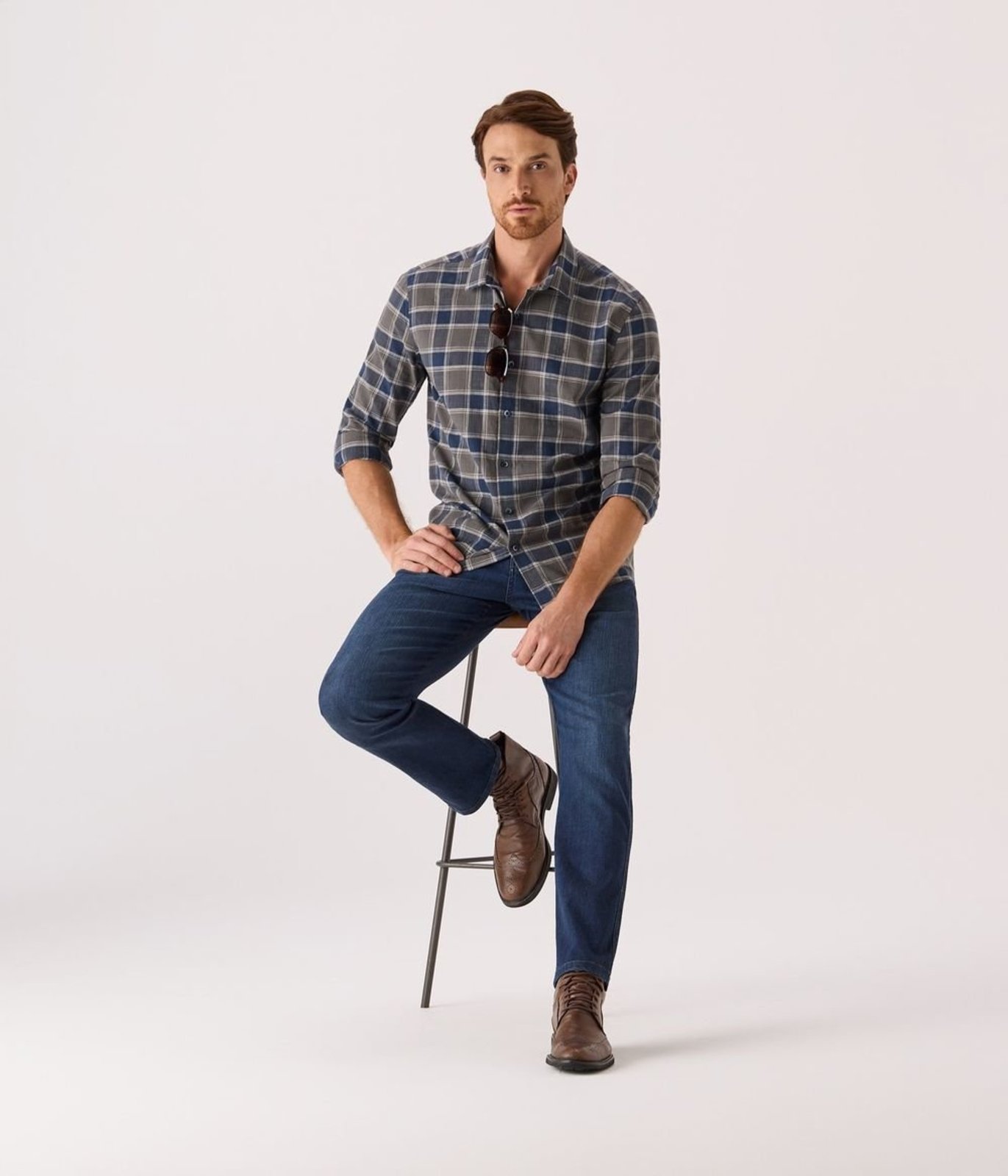 Calca Makenji Jeans Comfort Masculina Azul Escuro