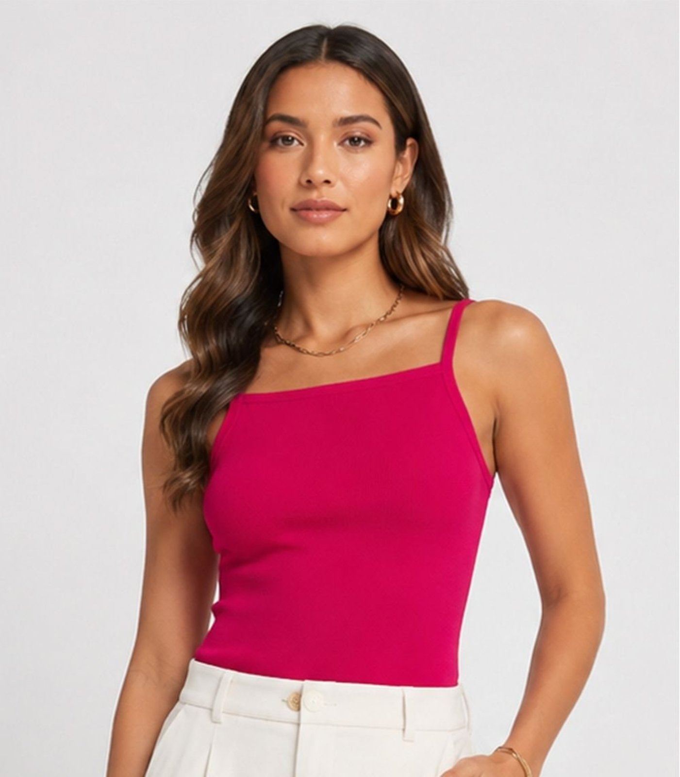 Blusa De Alça Feminina Tecido Henera Infinita Cor Vermelho