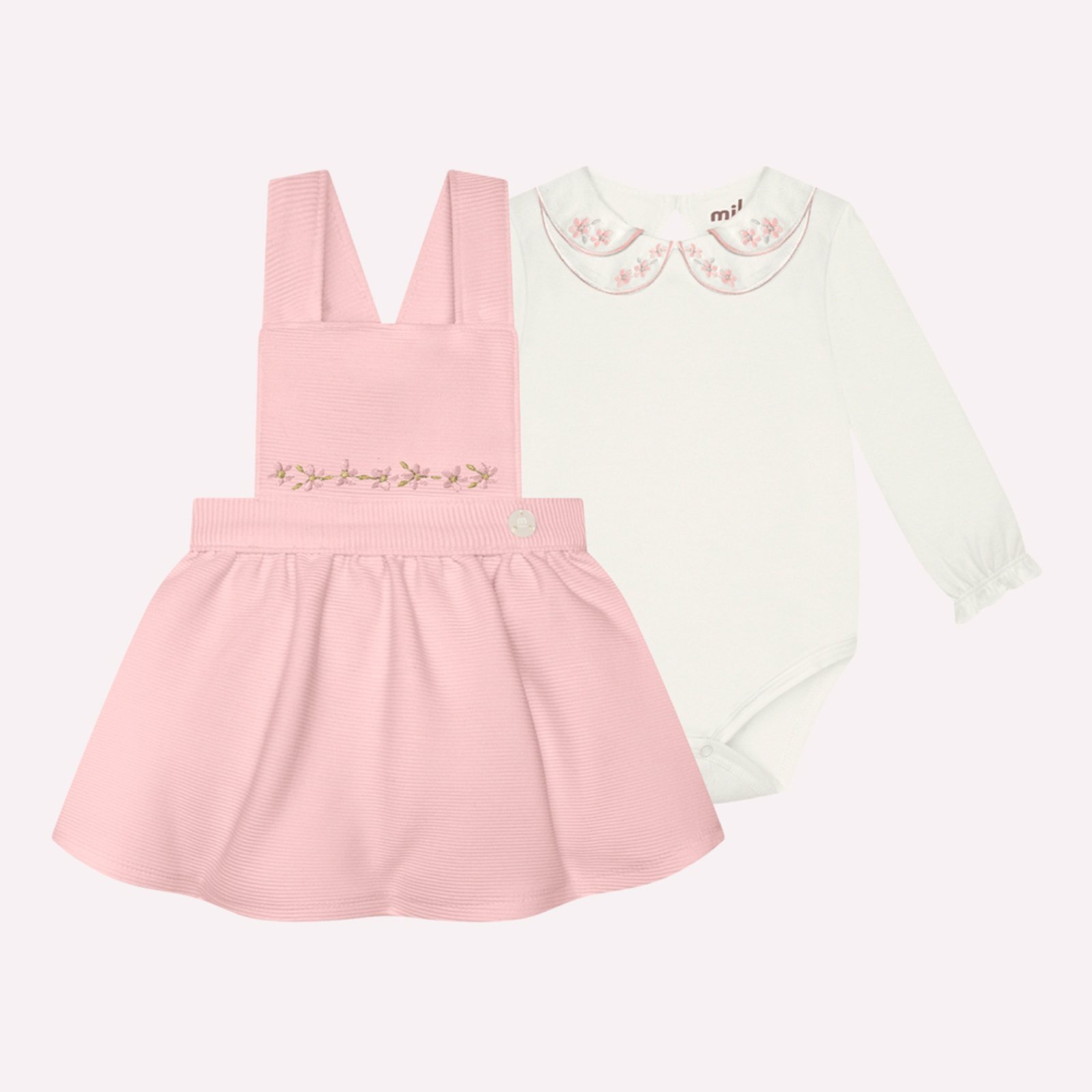 Infantil - Conjunto Menina Bordado Milon