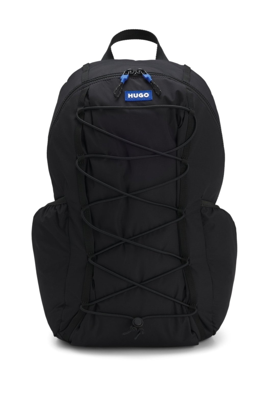 Mochila Com Emblema De Logo De Borracha Azul