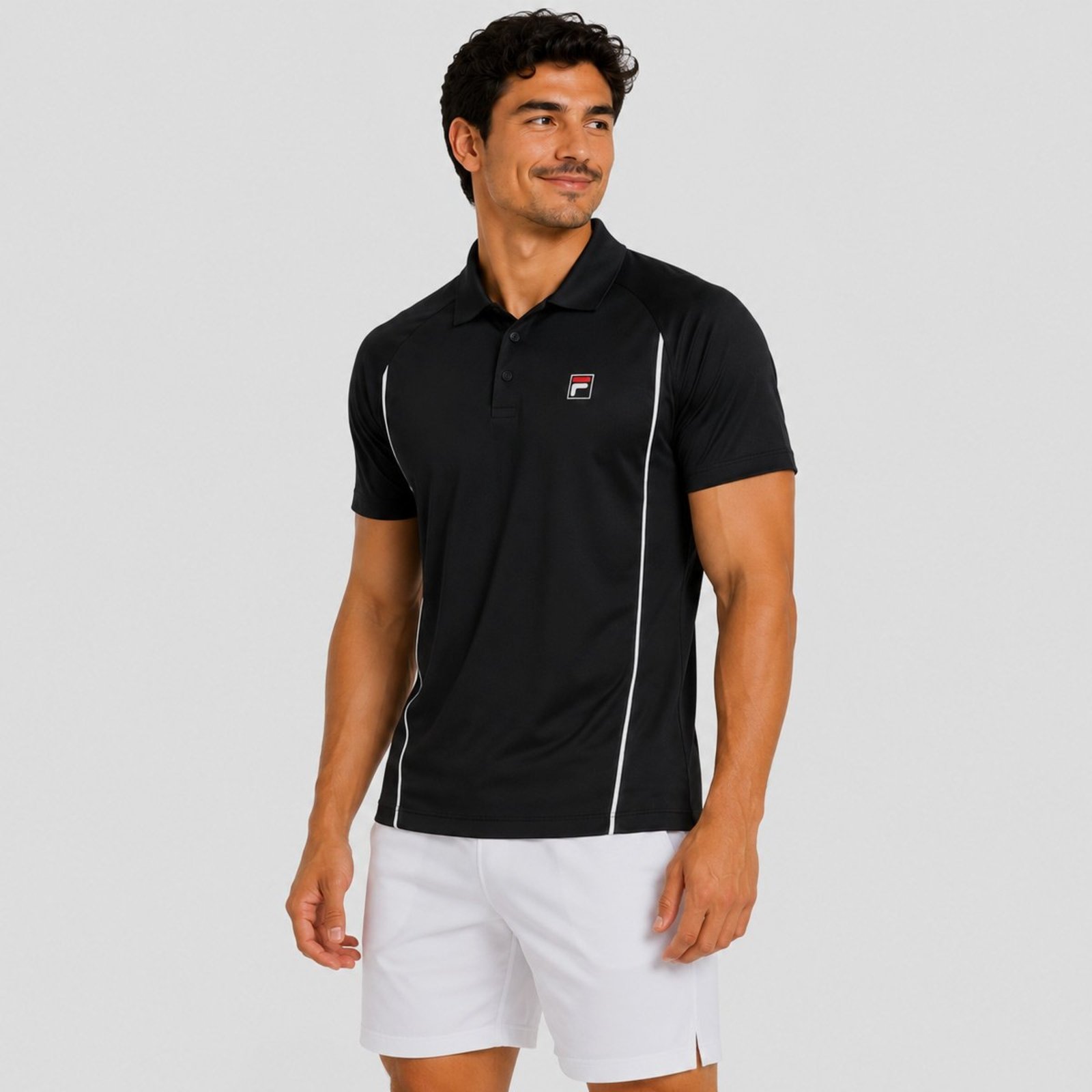 Polo Fila Match Preta