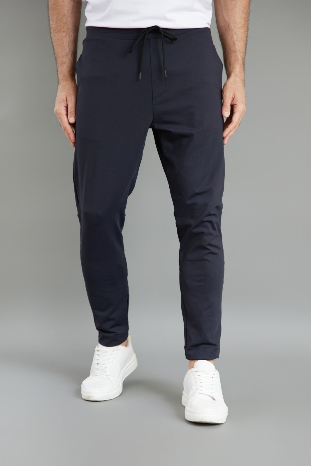 Calça Casual Flexível Masculina em Poliamida Dialogo Jeans Preto