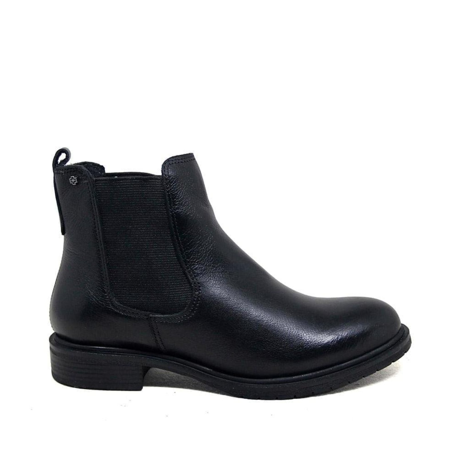Bota Feminina DIA024 Couro Preto Incolor
