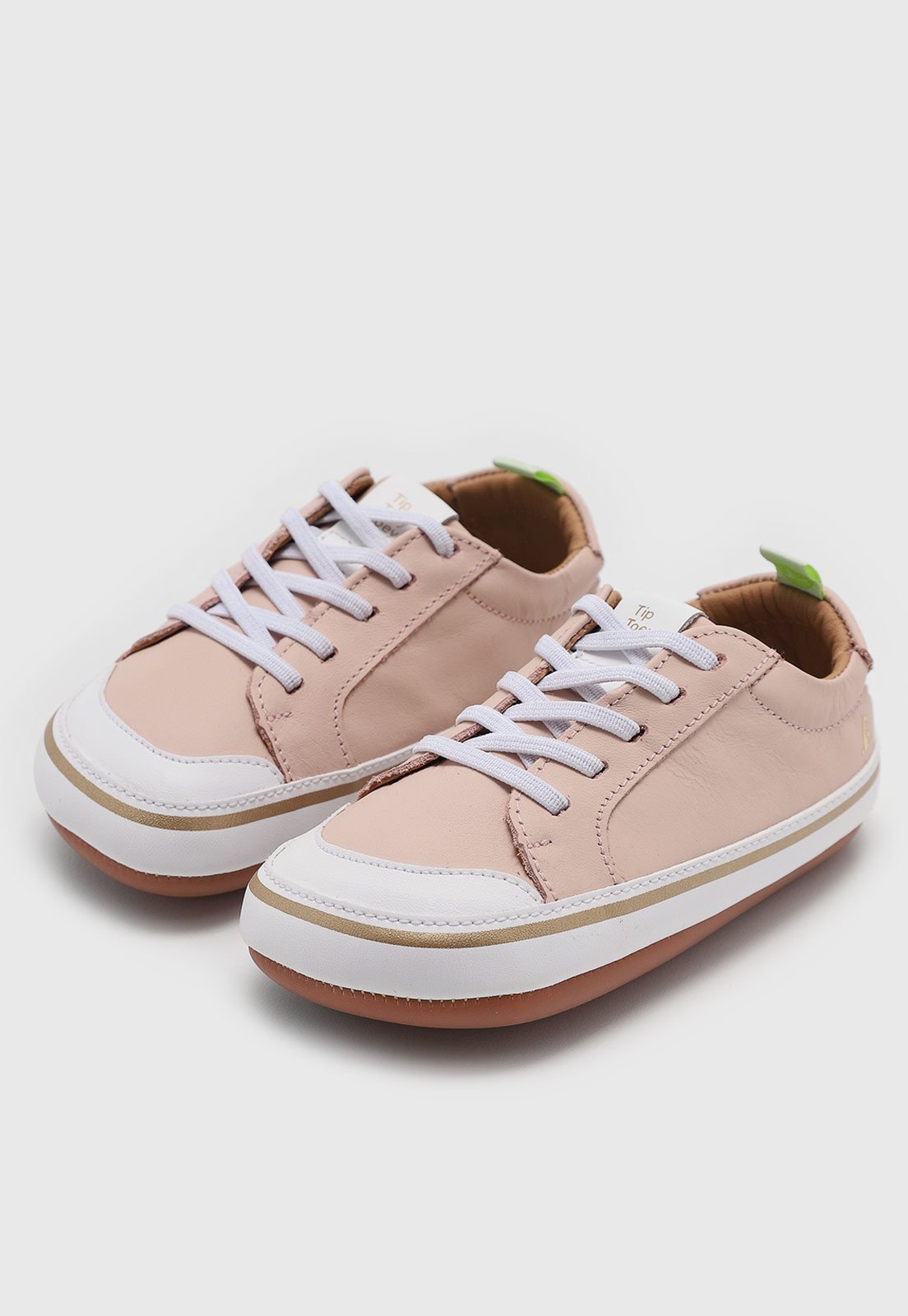 Infantil – Tênis Tip Toey Joey Old Skool Rosa Claro e Branco