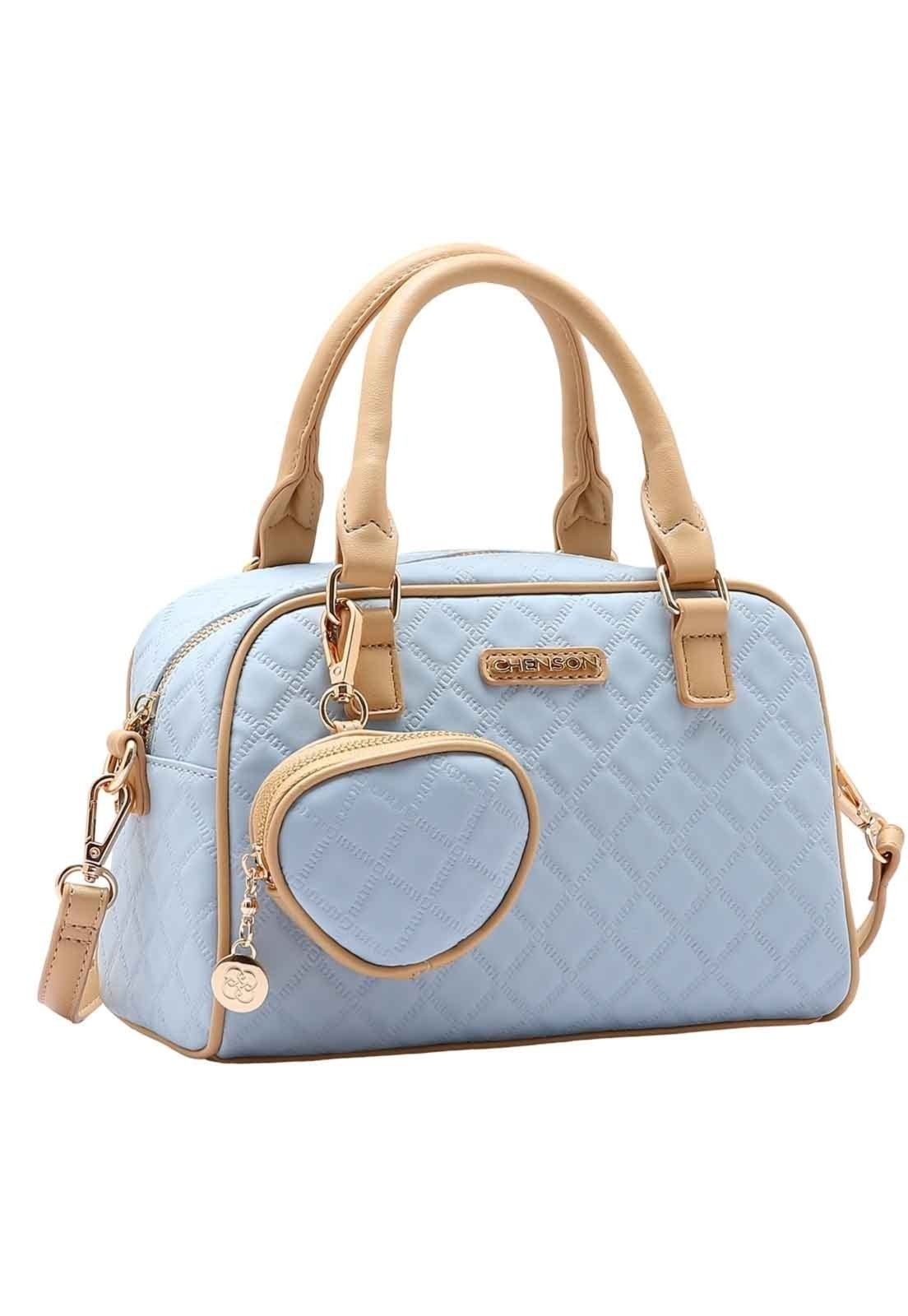 Bolsa Feminina Chenson Original Matelassê Cute Mão Azul 3484980