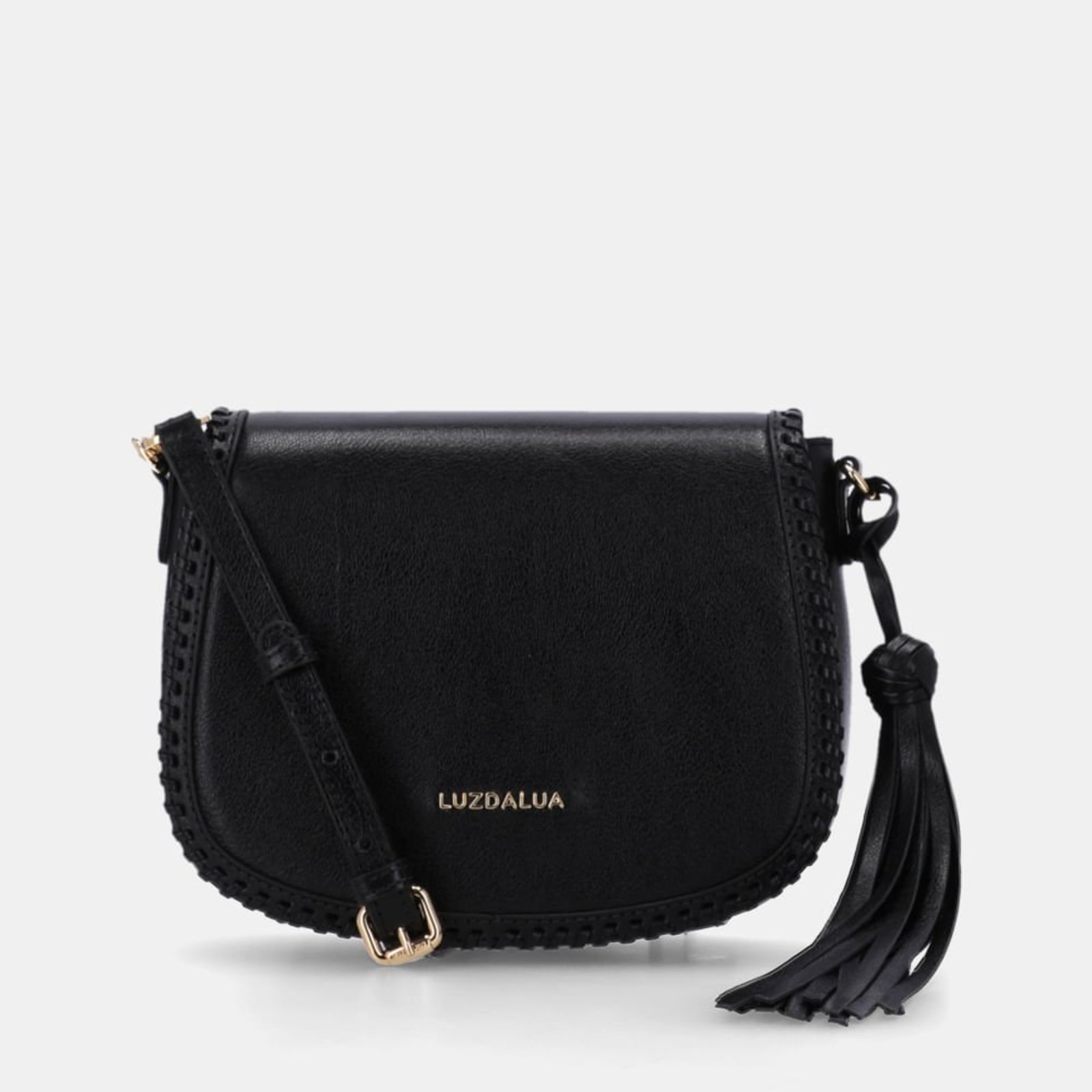 Bolsa Satchel Pequena Atacama Preto - 2000881 Luz da Lua