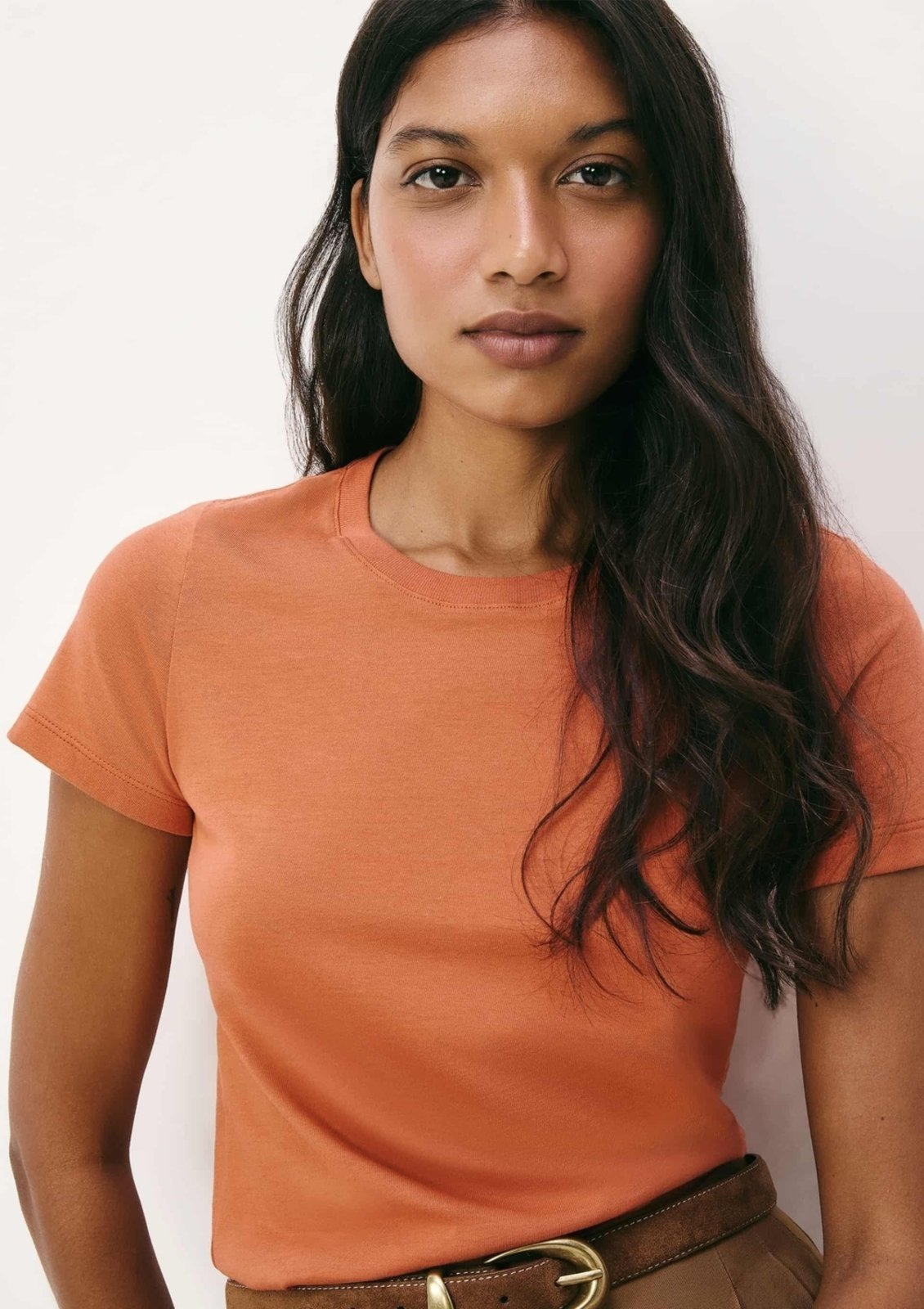 Camiseta Básica Feminina Slim World Hering