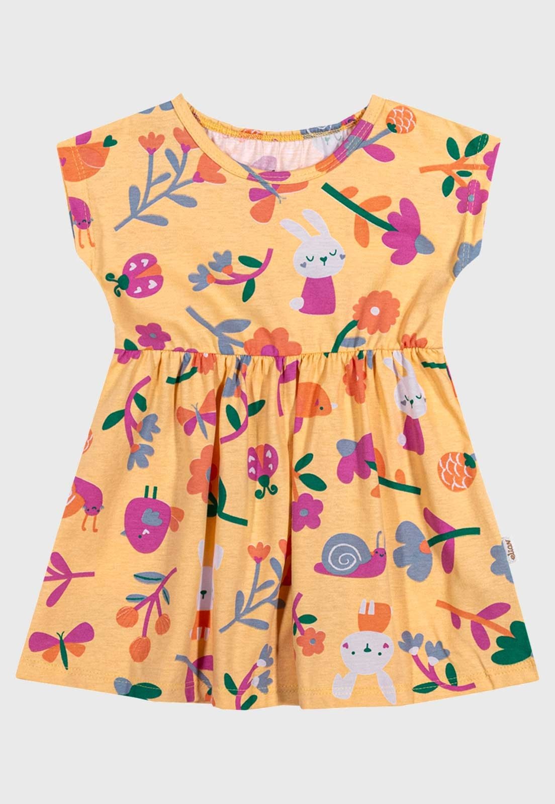 Vestido Elian Estampado Amarelo