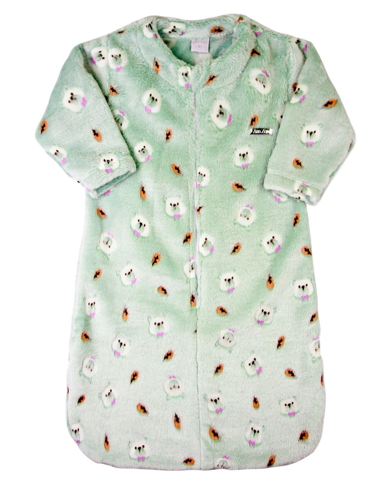 Saco de Dormir Menino Casulo Pijama Cobertor Soft Verde