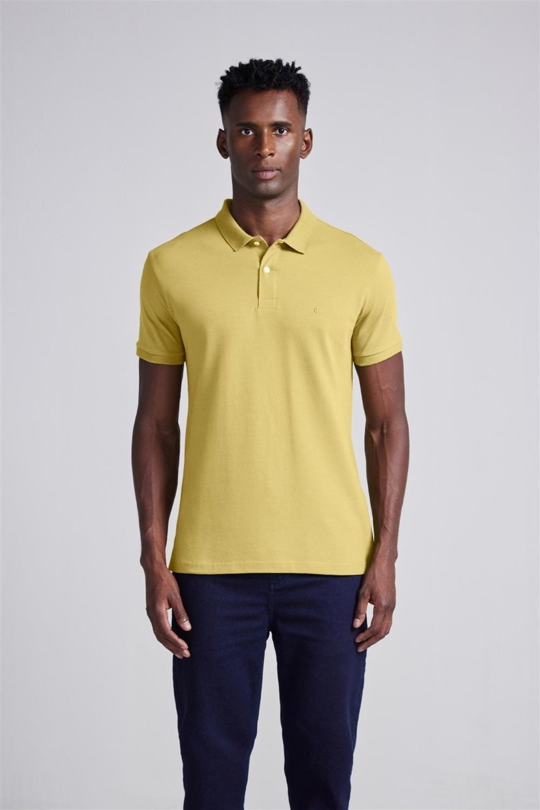 HIGHSTIL Camisa Polo Piquet Premium Slim Fit - Verde Cedro