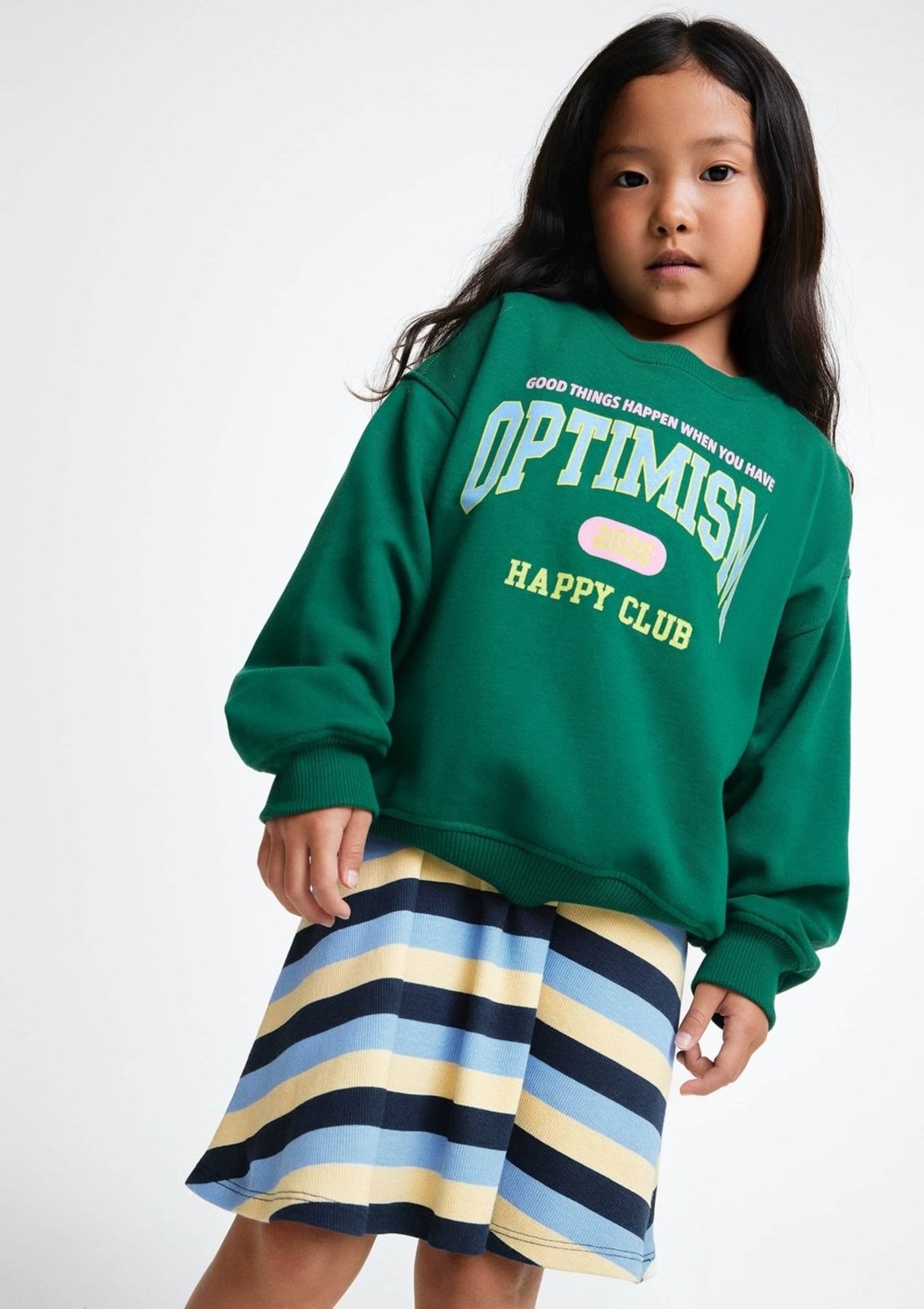 Infantil - Blusão De Moletom Menina Oversized Com Estampa Hering