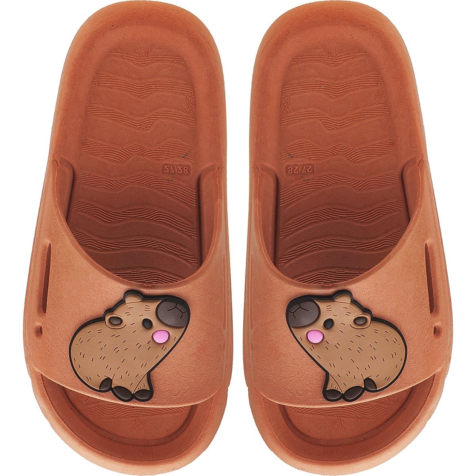 Infantil - Chinelo Slide Marrom Capivara tep