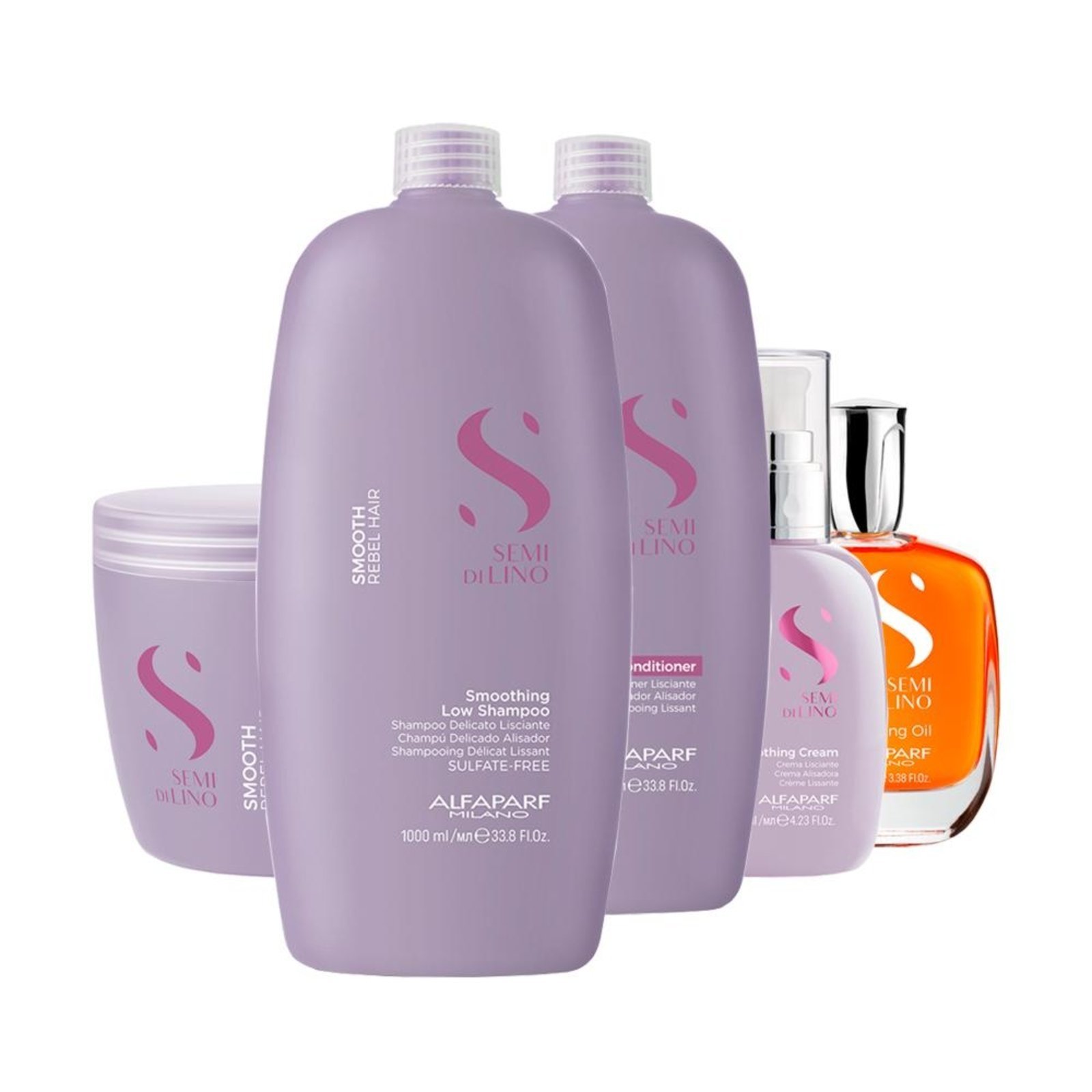 Alfaparf Semi Di Lino Smooth - 5 Produtos