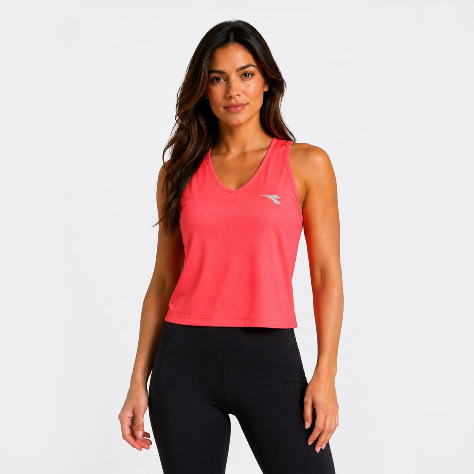 Regata Diadora Logo Feminina Rosa